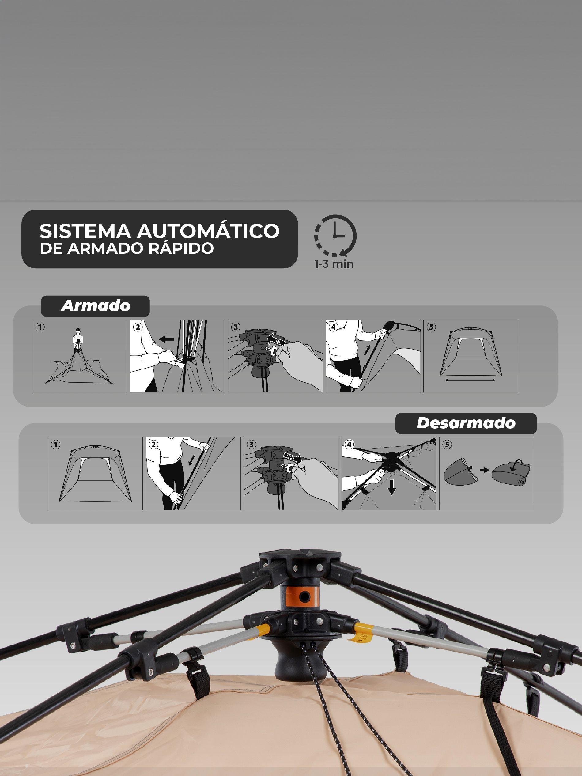 Toldo Plegable Automático Kano Instant Gazebo Outdoor-4