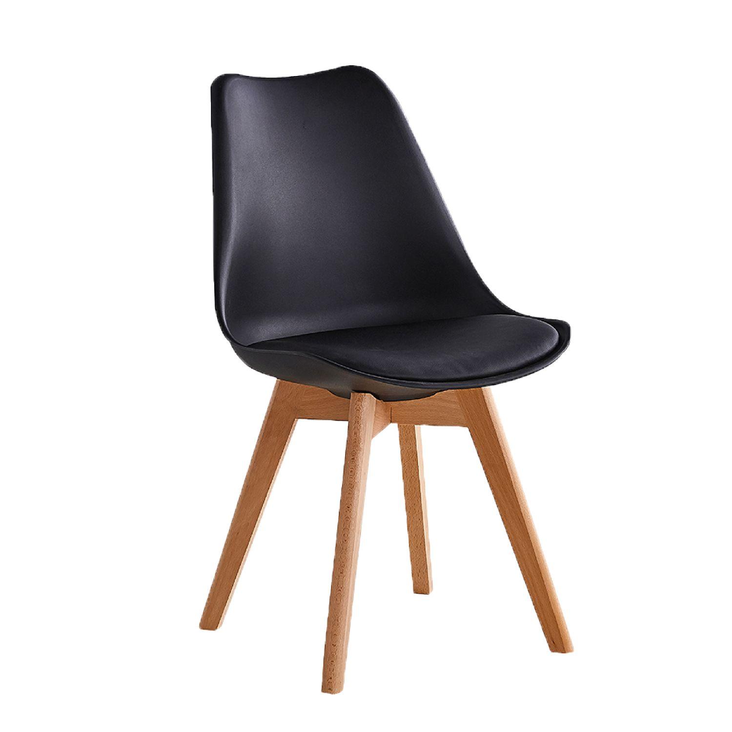 Set de 4 Sillas Relan Eames Tulip Negras-9