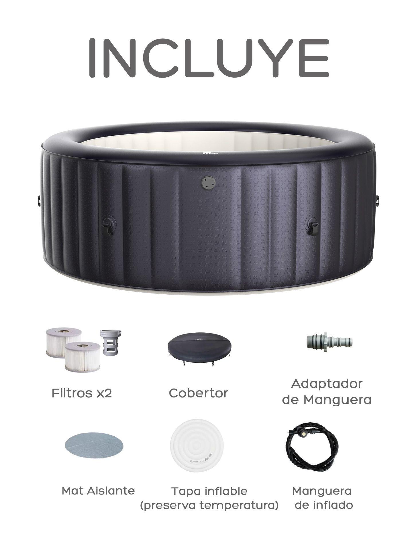 Hot Tub Inflable Spa Carlton Muse Jets Para 6 Personas MSpa-8