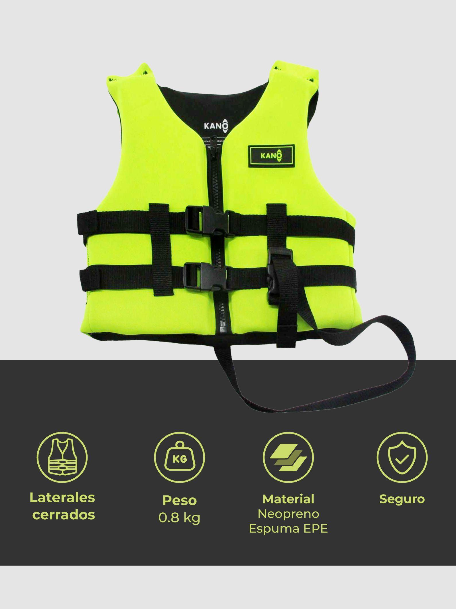Chaleco de Flotación de Neopreno Kano para Niños con Cierre-3