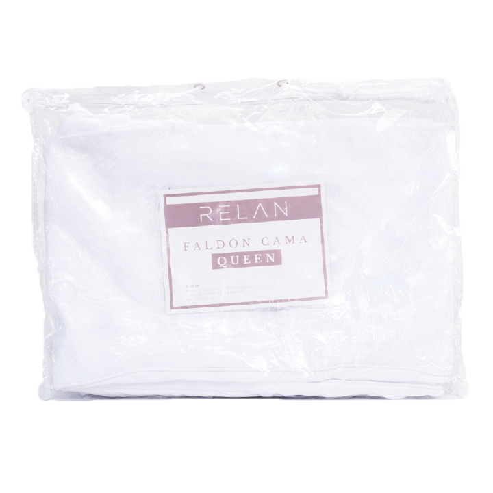 Faldón Cama Blanco Queen Relan-1