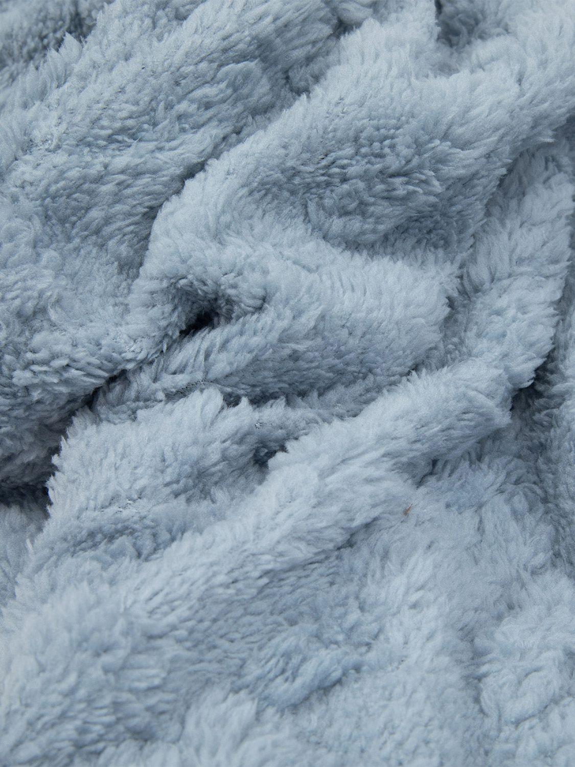 Manta Frazada Sherpa Jacquard Azul King Relan-2