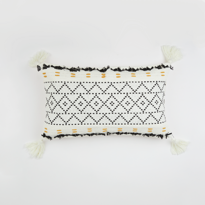 Funda de Cojín Negra 30 x50 / Funda Cojín Relan-0