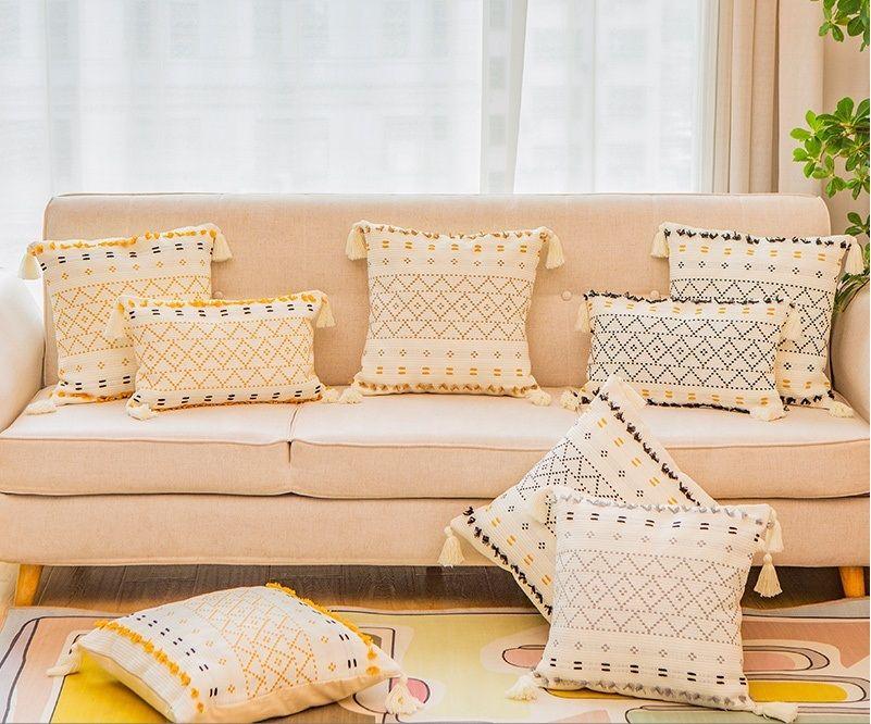 Funda de Cojín Negra 30 x50 / Funda Cojín Relan-4