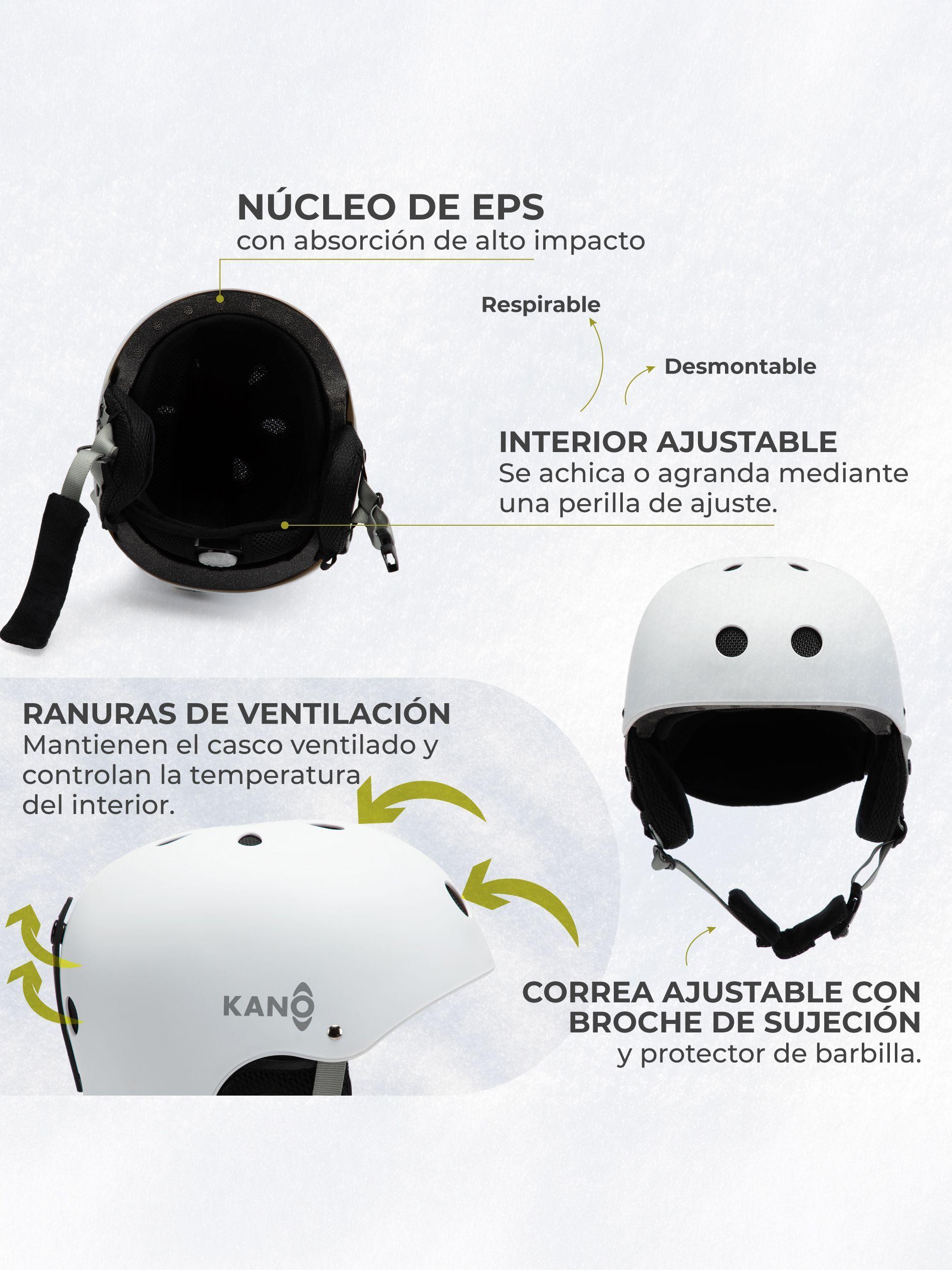 Casco Ski Snowboard de Nieve Kano FROST Niños Ajustable-4