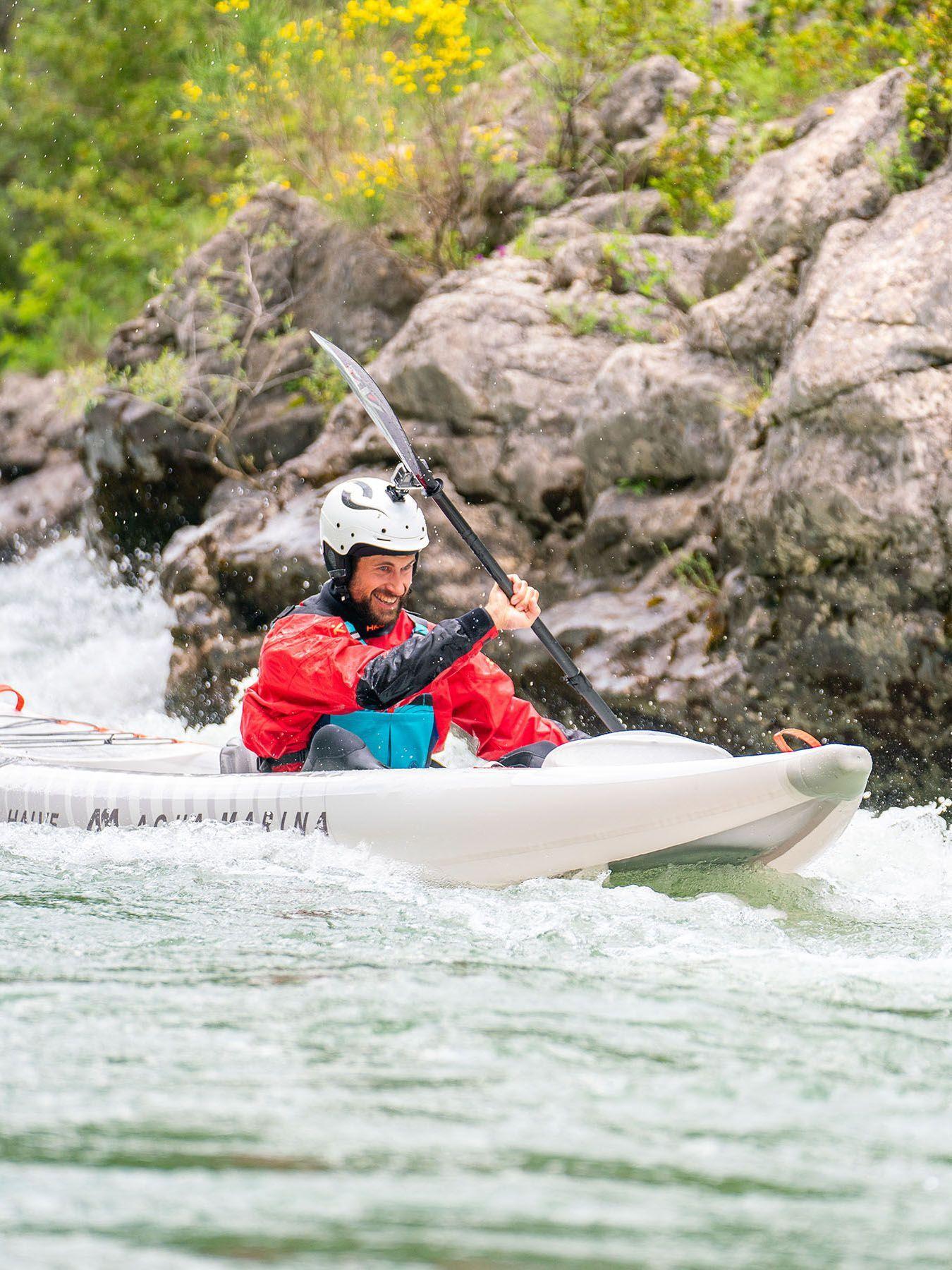 Kayak Inflable Ultraliviano Aqua Marina Halve Single/Doble-5