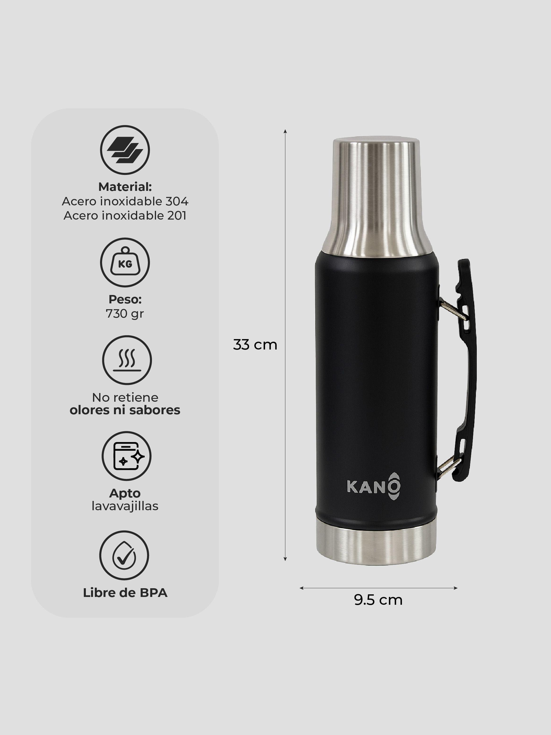 Termo 1.3L Kano Mate System Acero Inox-2