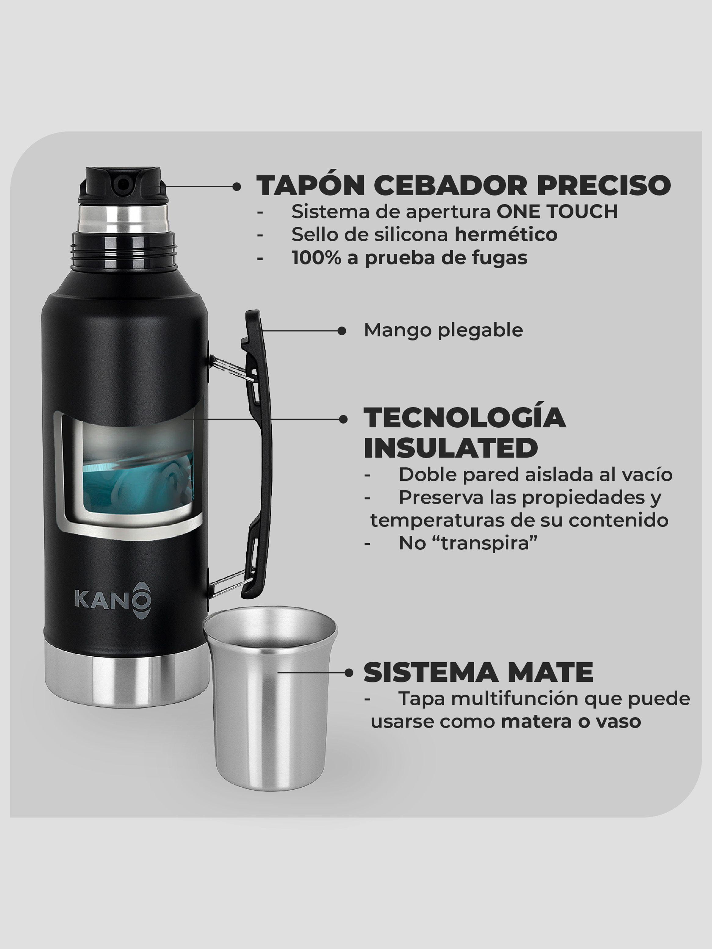 Termo 1.3L Kano Mate System Acero Inox-4