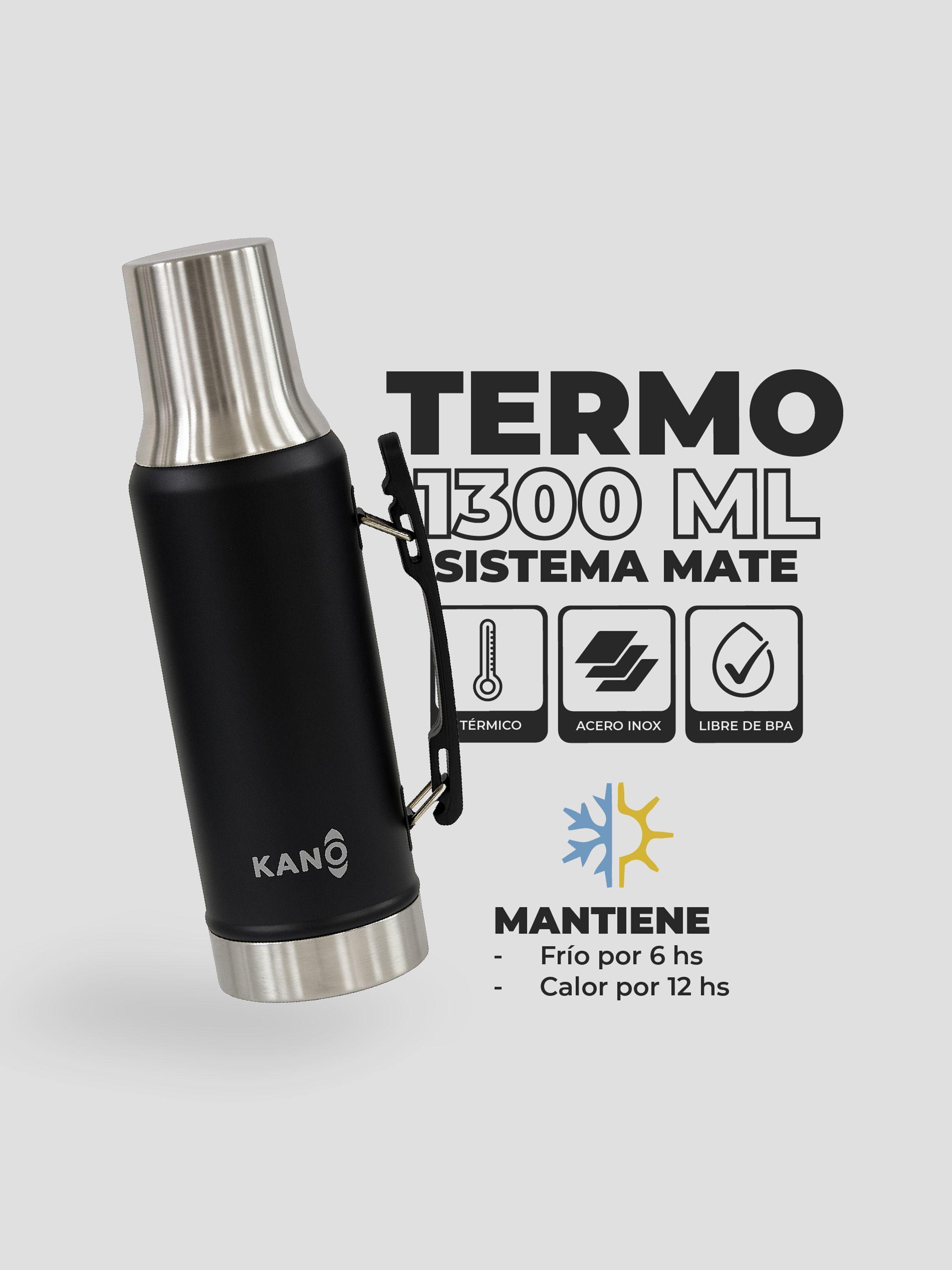 Termo 1.3L Kano Mate System Acero Inox-4