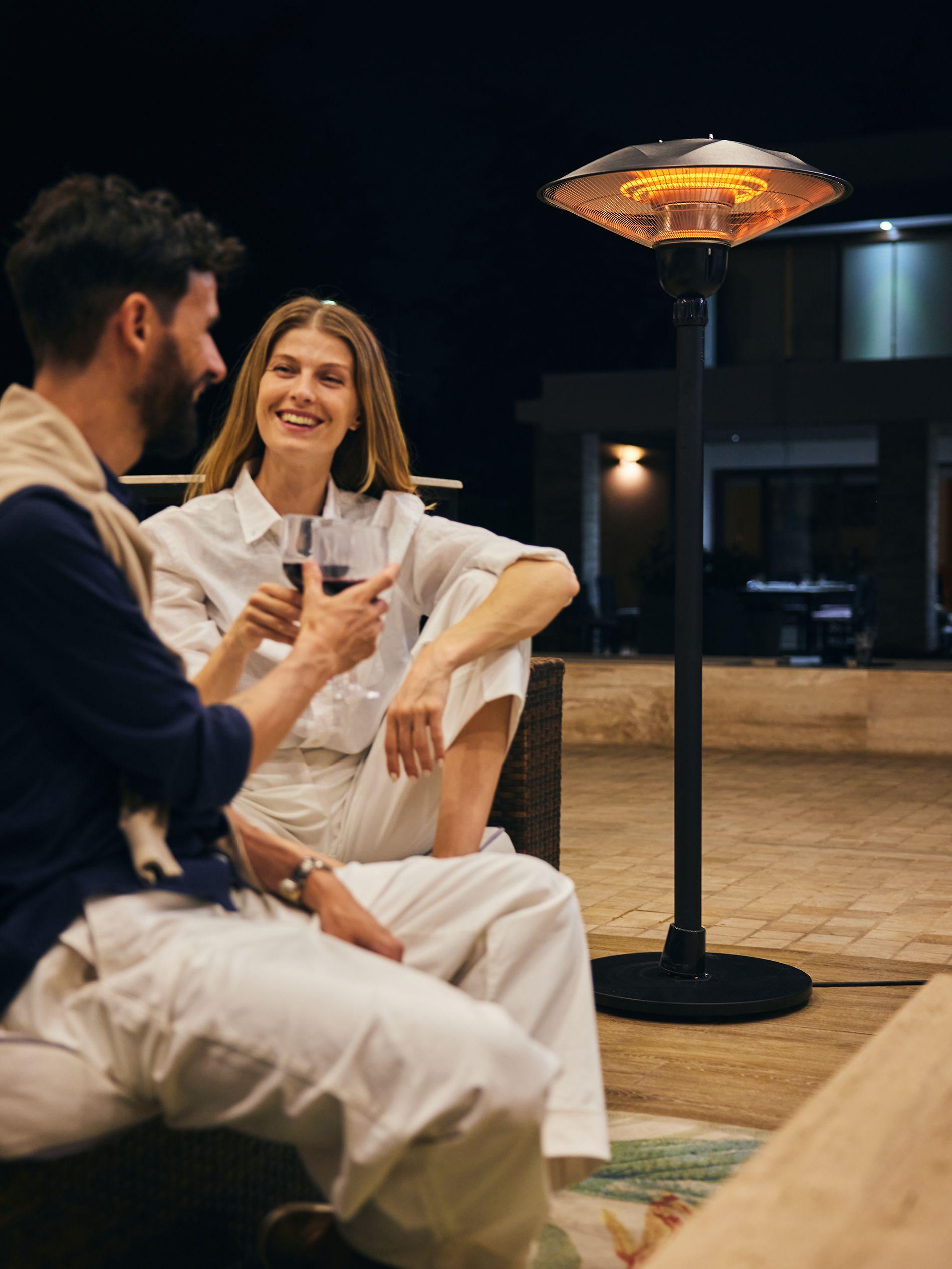 Estufa Exterior Smart Eléctrica Relan de Pie 3000W con App-1