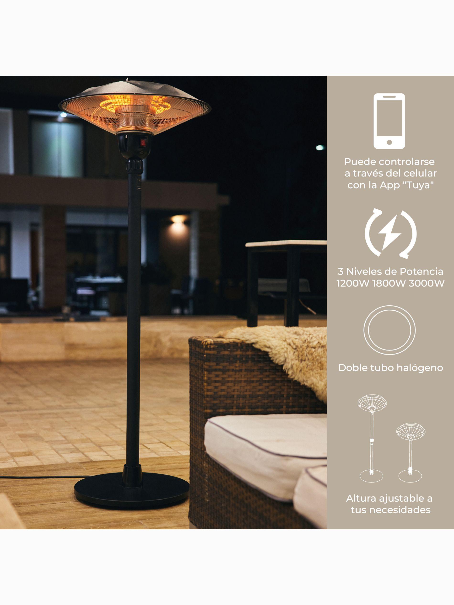 Estufa Exterior Smart Eléctrica Relan de Pie 3000W con App-3