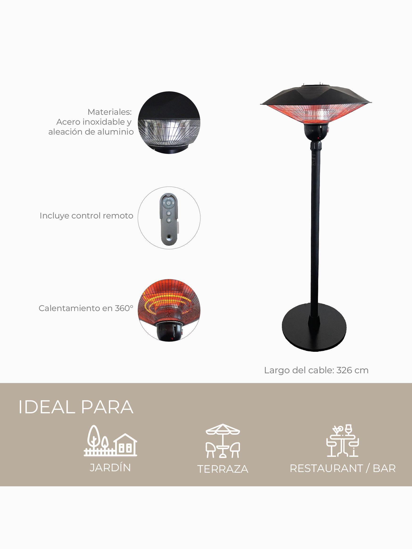 Estufa Exterior Smart Eléctrica Relan de Pie 3000W con App-4
