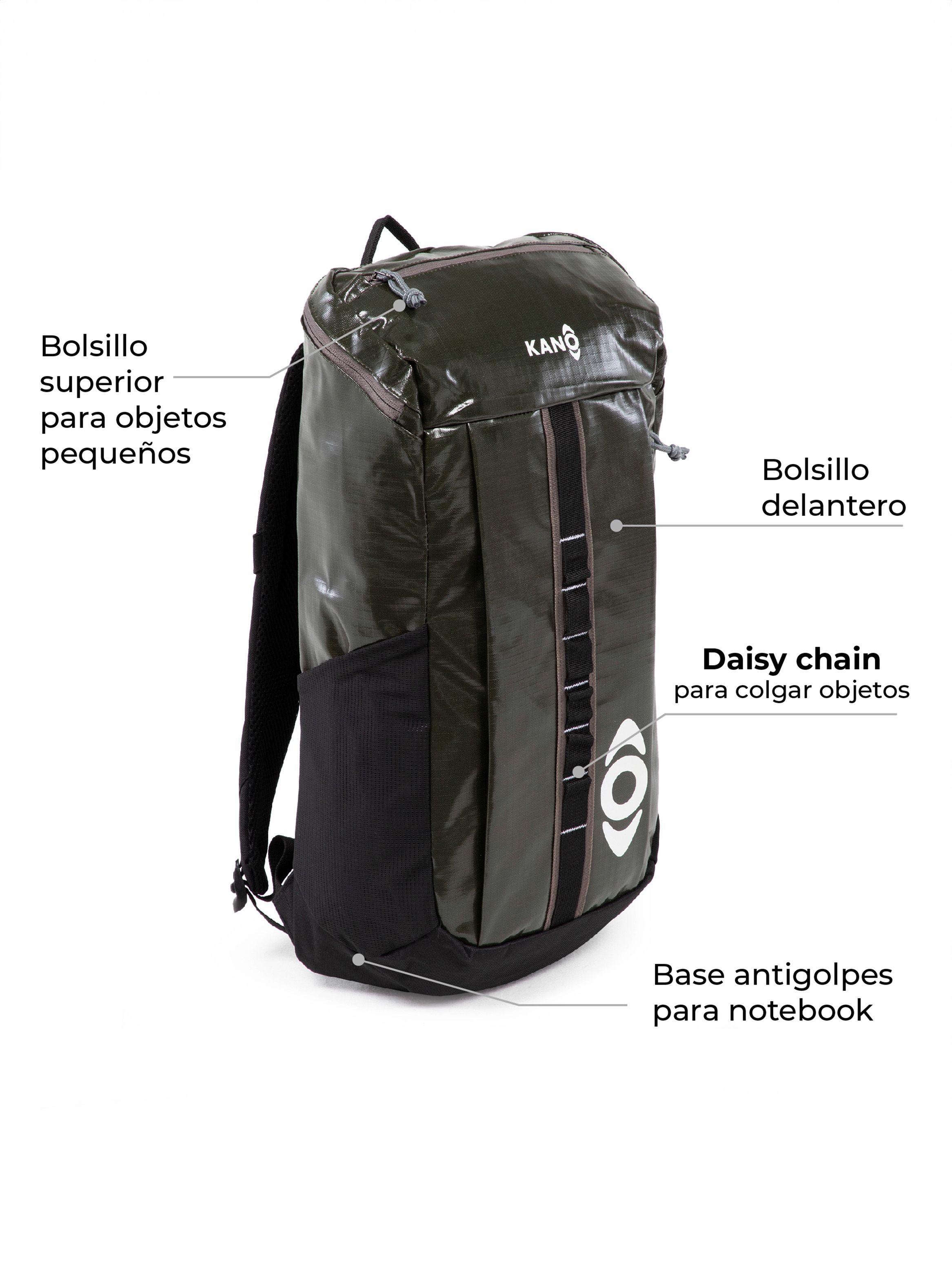 Mochila Outdoor Kano 25L Trekking Camping Resistente Verde-2