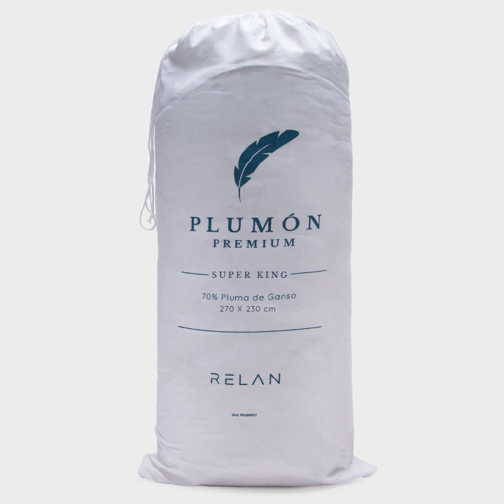 Plumón 70% Plumas de Pecho de Ganso Super King Relan-5