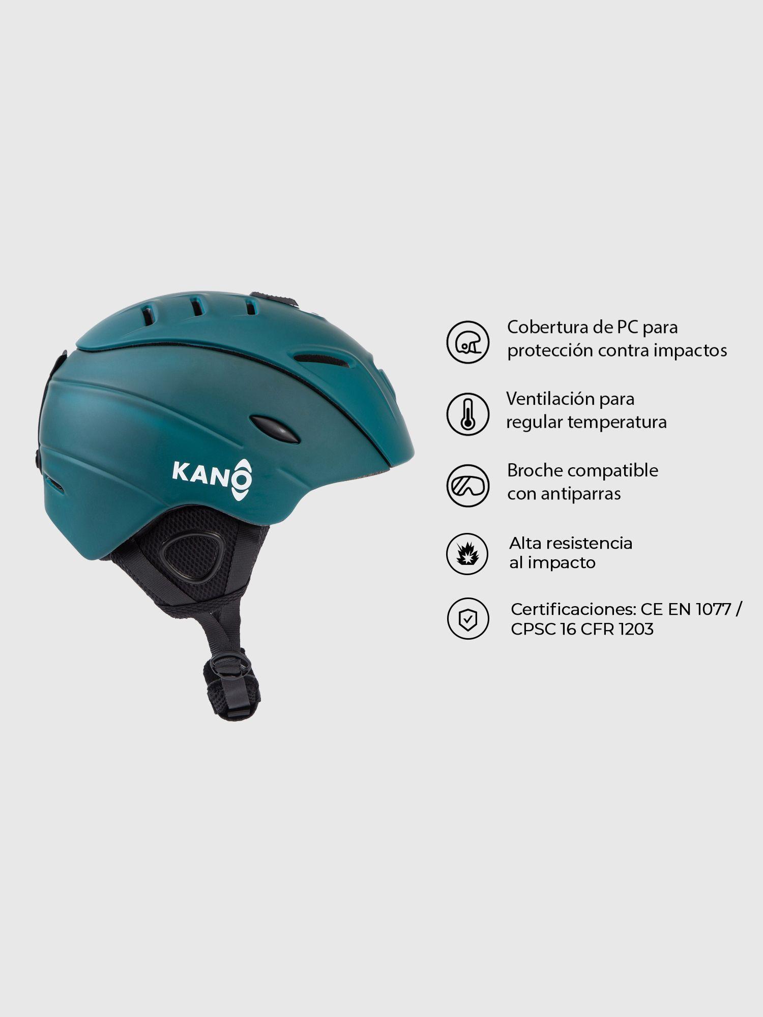 Casco De Ski y Snowboard Kano Patrol Ajustable Petróleo-2