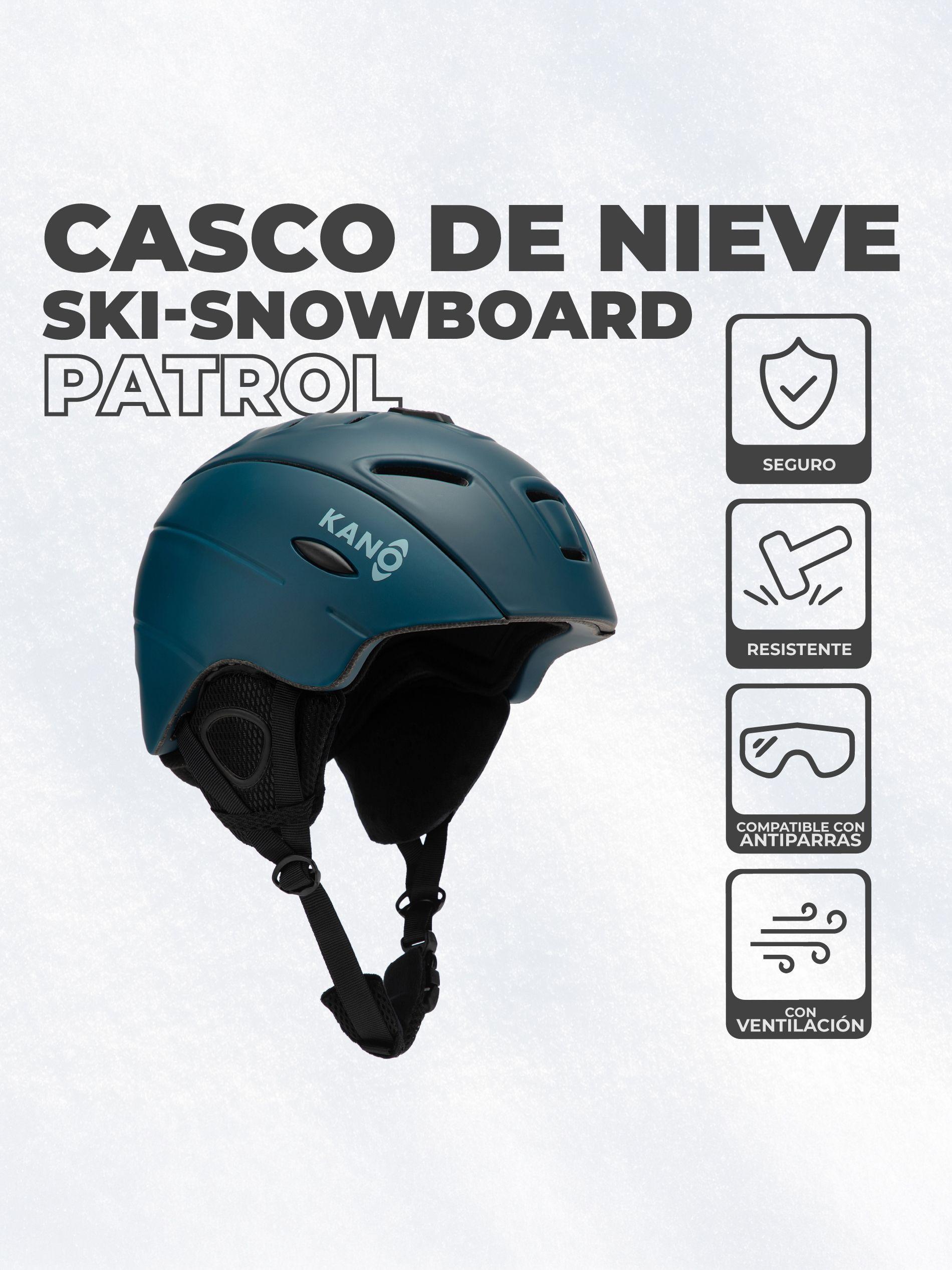 Casco De Ski y Snowboard Kano Patrol Ajustable Petróleo-2