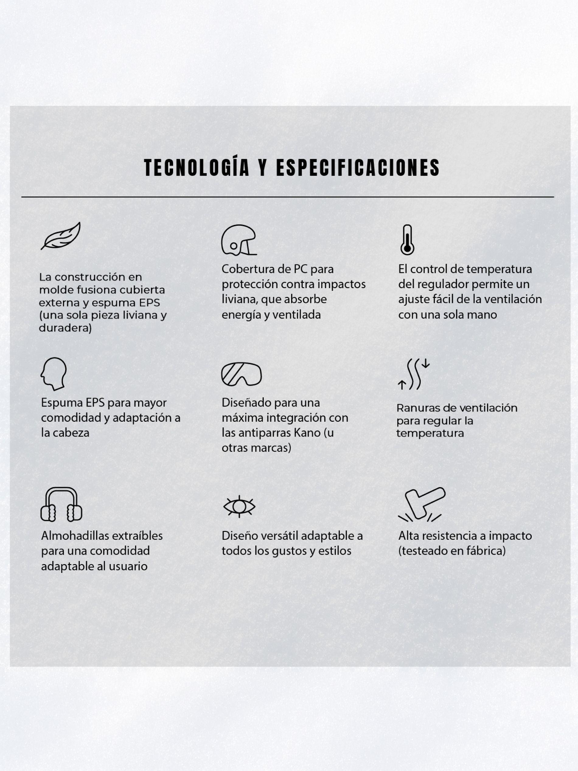 Casco De Ski y Snowboard Kano Patrol Ajustable Petróleo-6