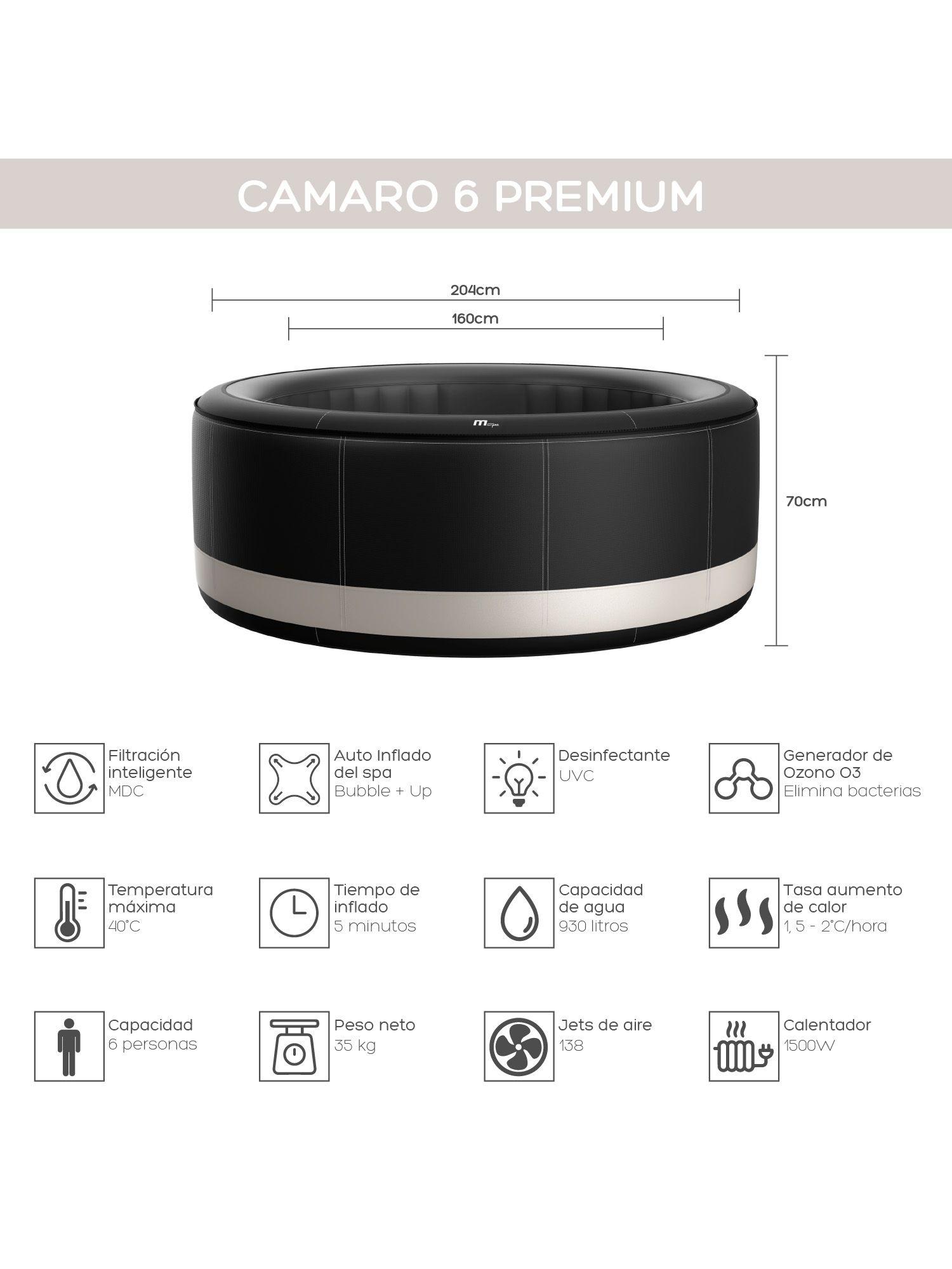 Hot Tub Inflable Camaro Premium Para 6 Personas MSpa-2