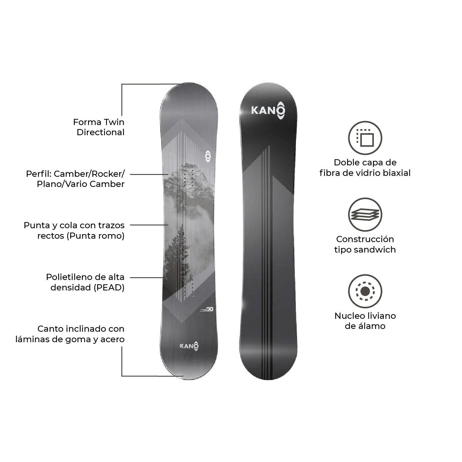 Tabla De Snowboard Kano - Kx Twin Directional-2