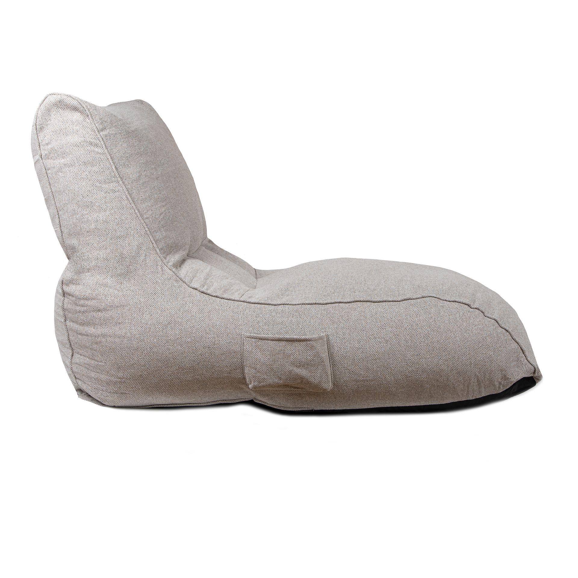 Sofá Pouf Gris Claro / Pouf Relan-2