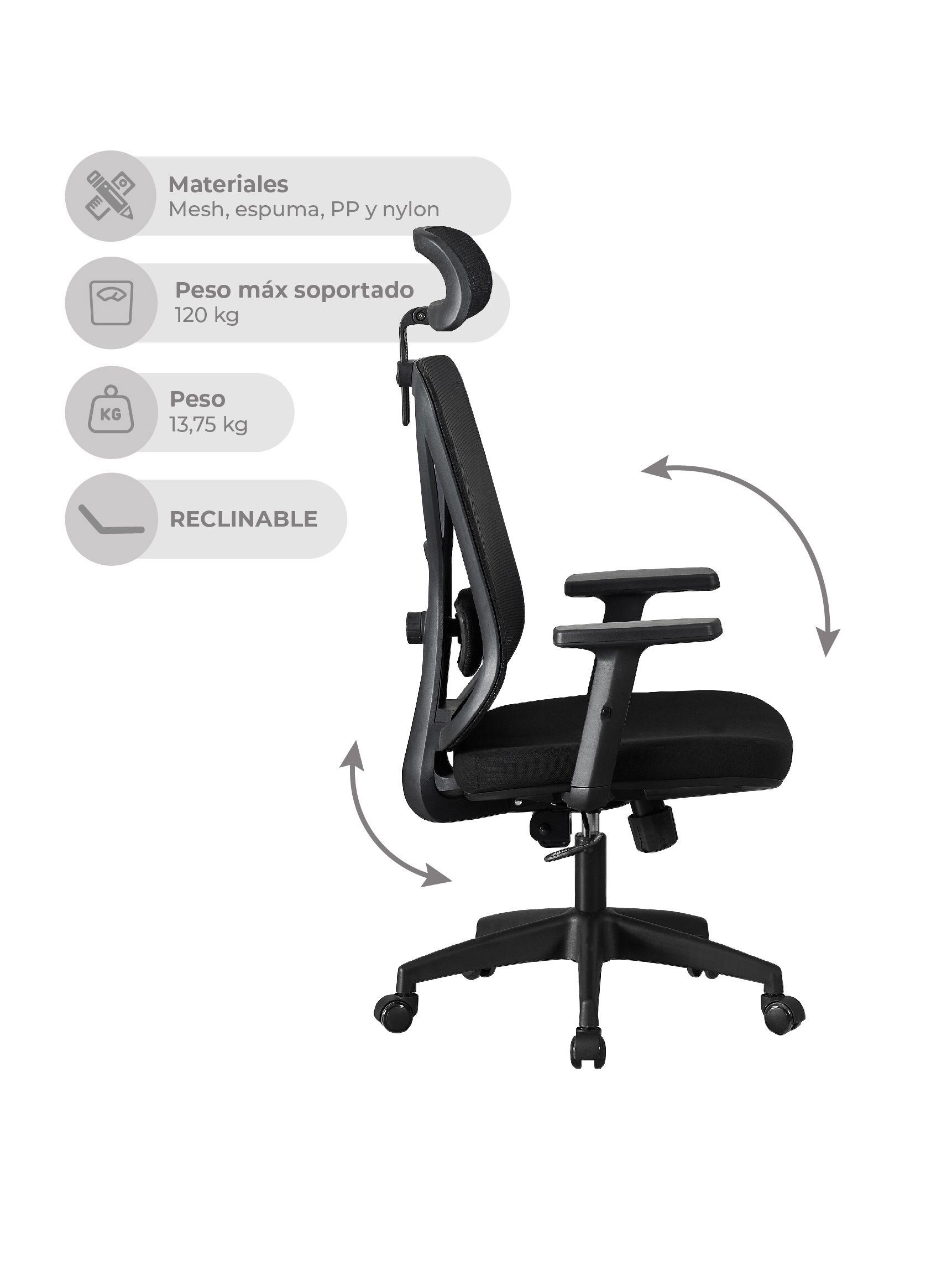 Silla de Escritorio Oficina Parma Ergonomus-3
