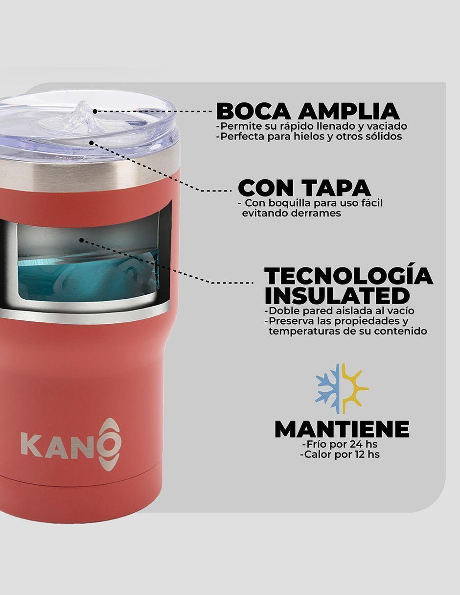 Termo Insulado Burdeo / Termo 400 ml Kano-3