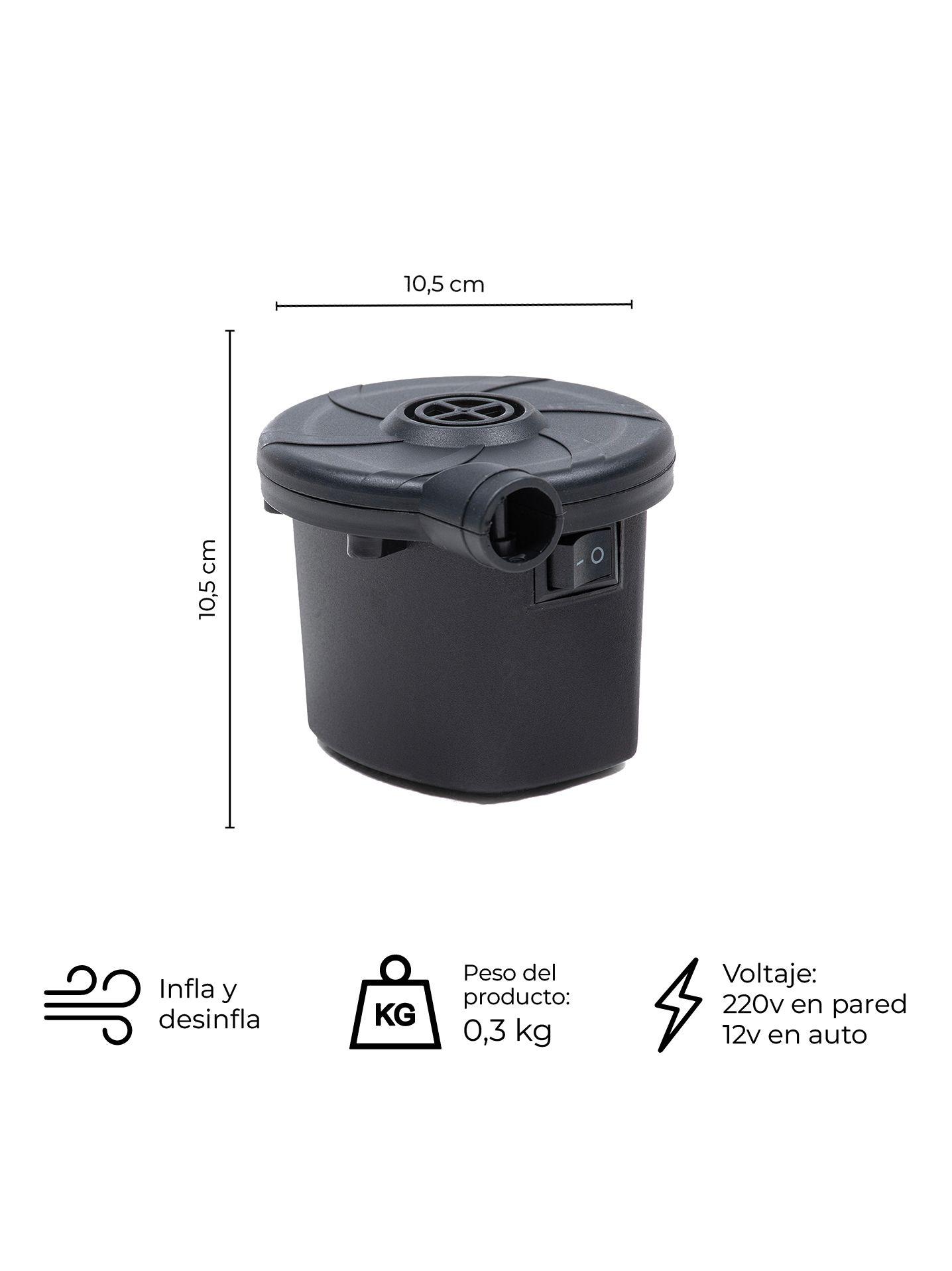Inflador Bombín Eléctrico Kano 12v/220vPara Auto y Pared-1