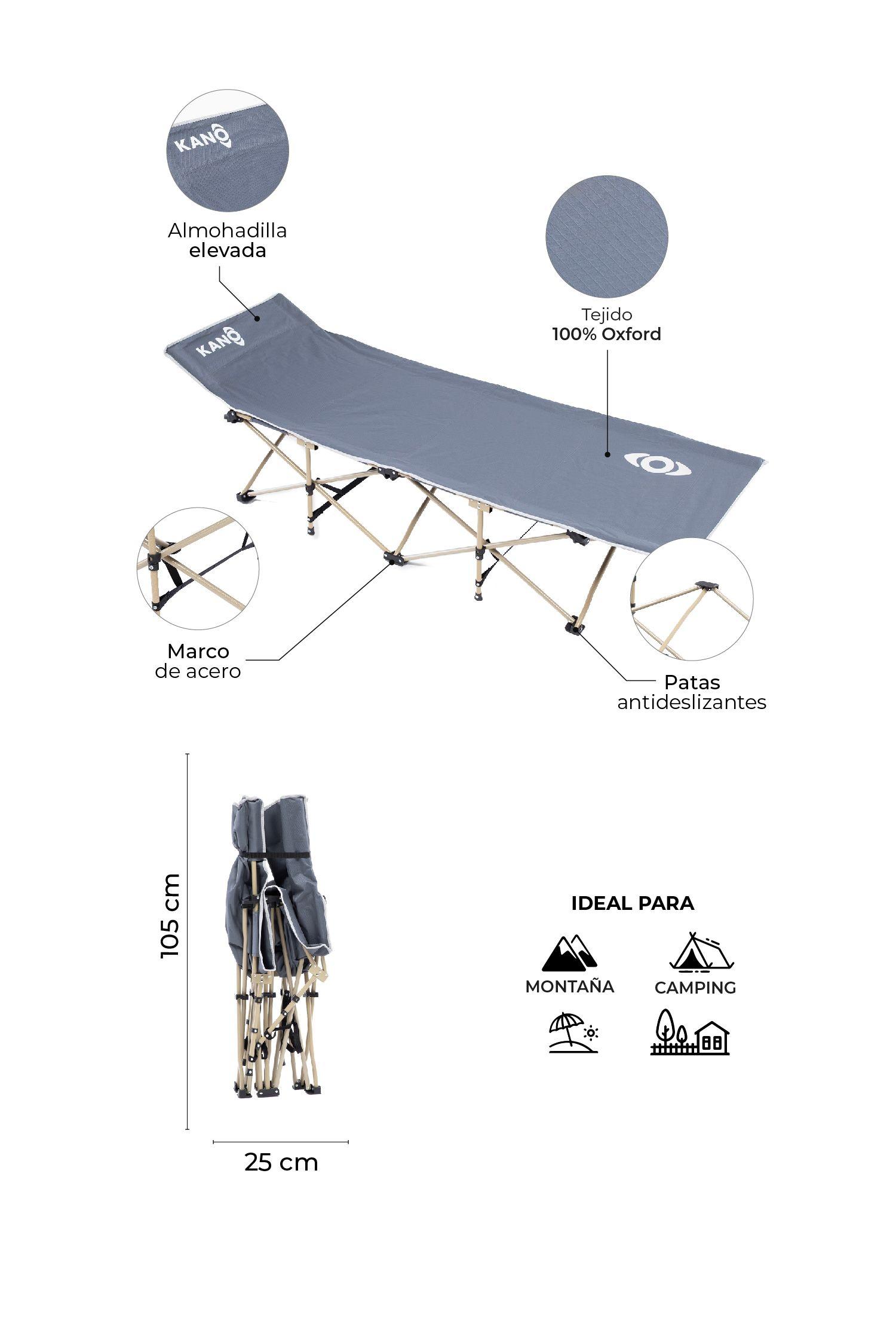 Catre Plegable Kano Dickson Cama Para Camping-2