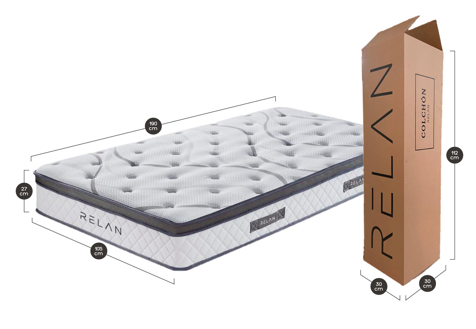 Colchón 1,5 Plazas / Colchón Eurotop Spring-1