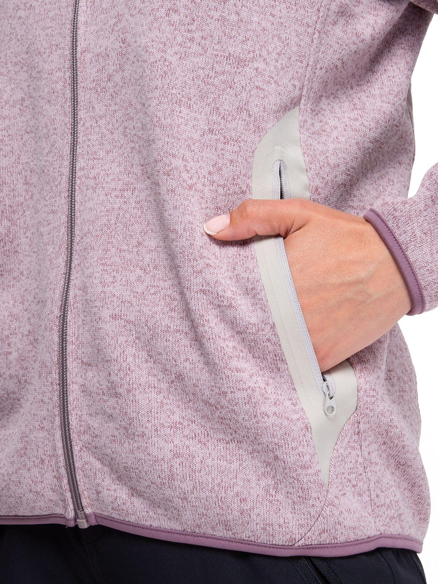 Chaqueta Polar Blend Mujer Kano Notro Lila con Bolsillos-3