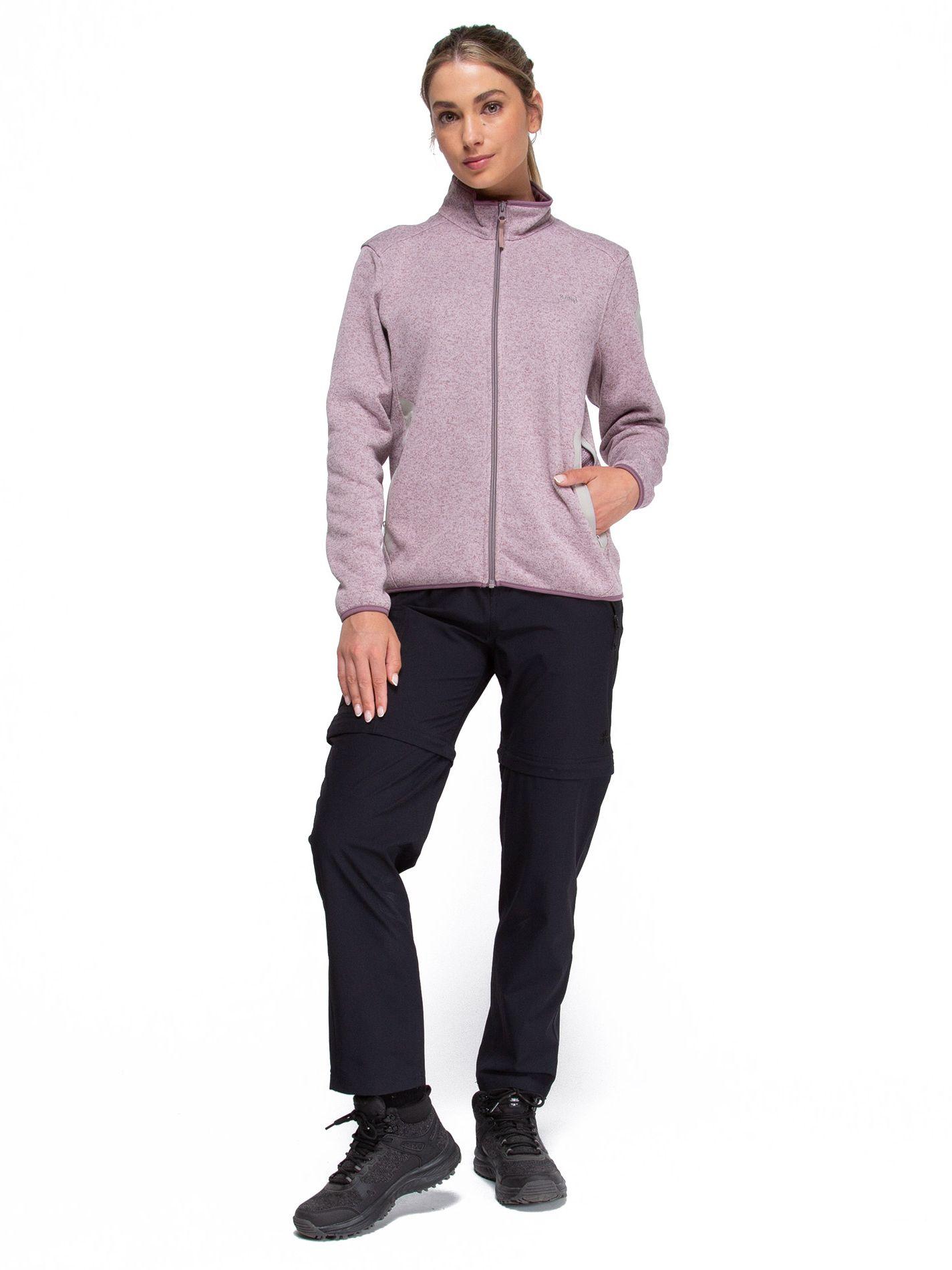 Chaqueta Polar Blend Mujer Kano Notro Lila con Bolsillos-4