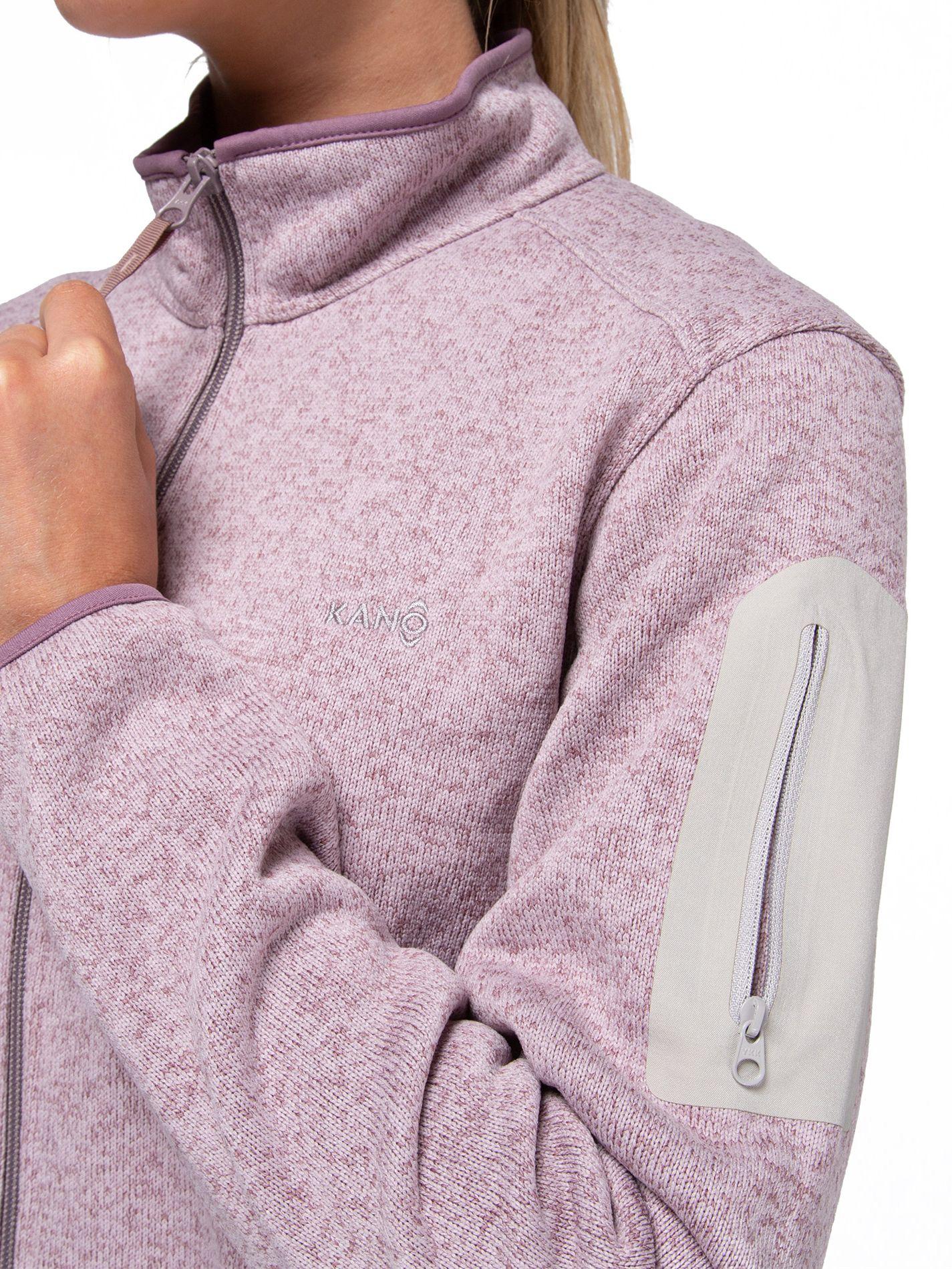 Chaqueta Polar Blend Mujer Kano Notro Lila con Bolsillos-8