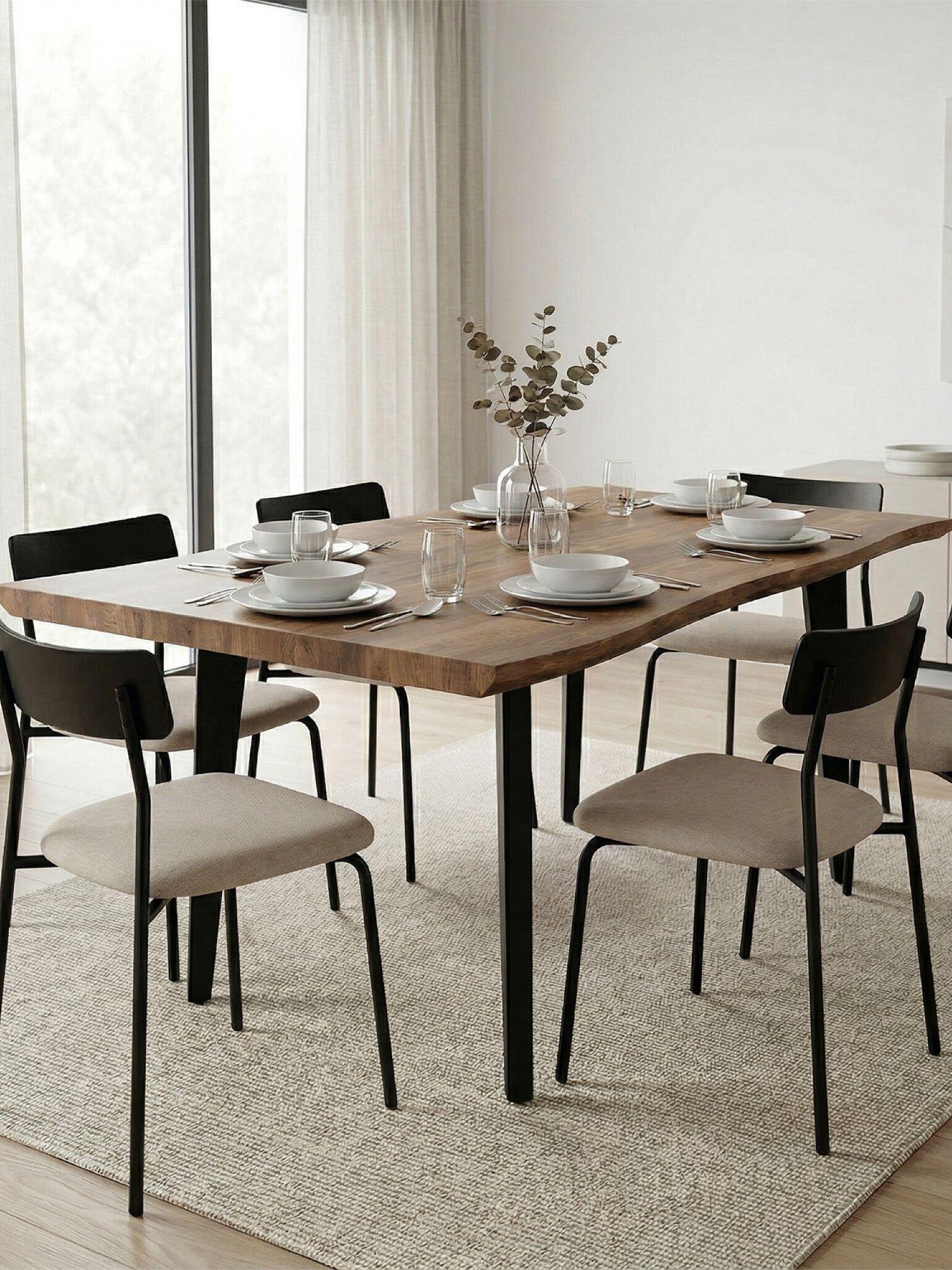 Mesa de Comedor Extensible Relan Trowa 160-200 x 90 x 76 Cm-3
