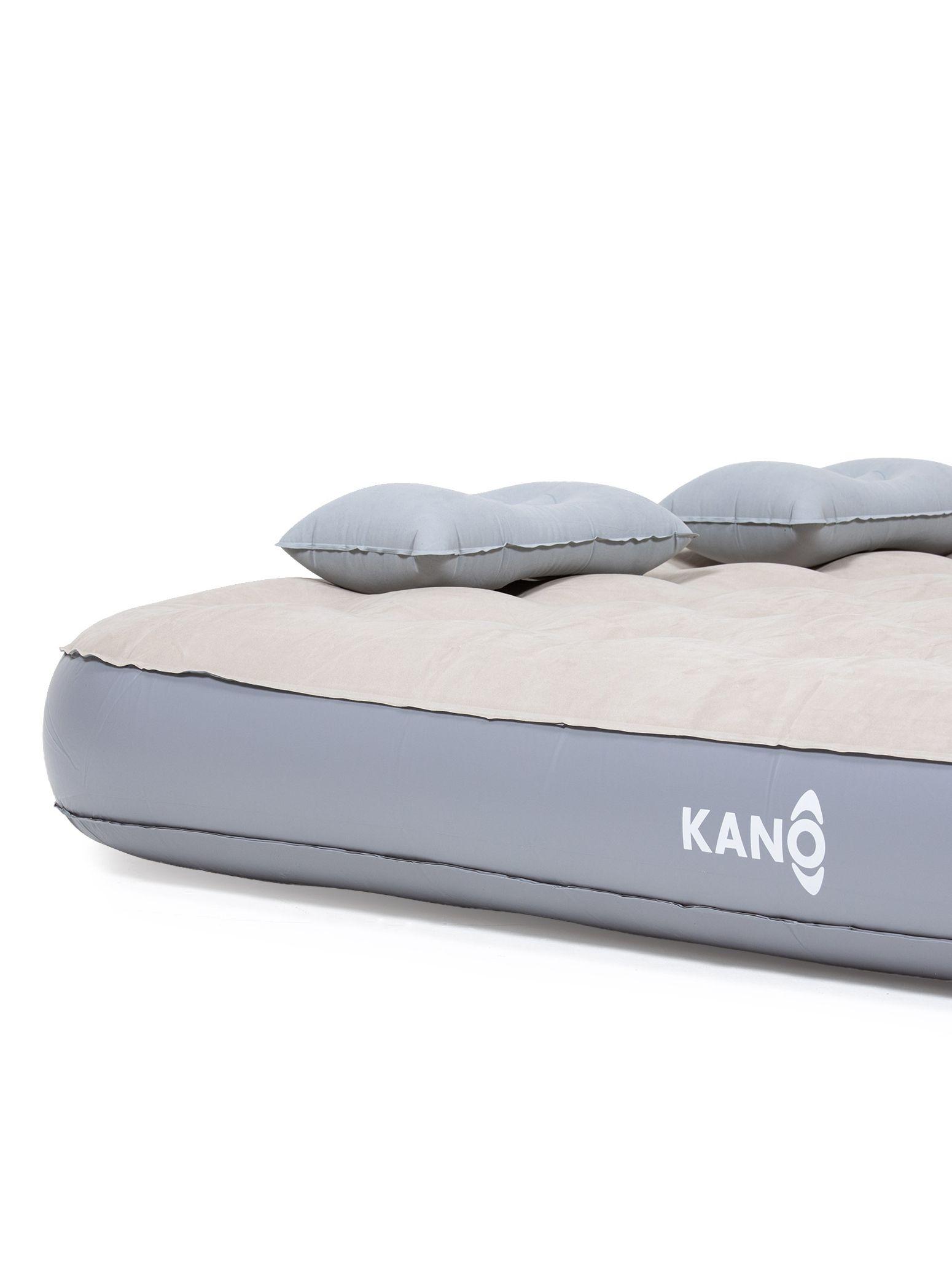 Colchón Inflable de 2 Plazas Kano con 2 Almohadas Camping-6