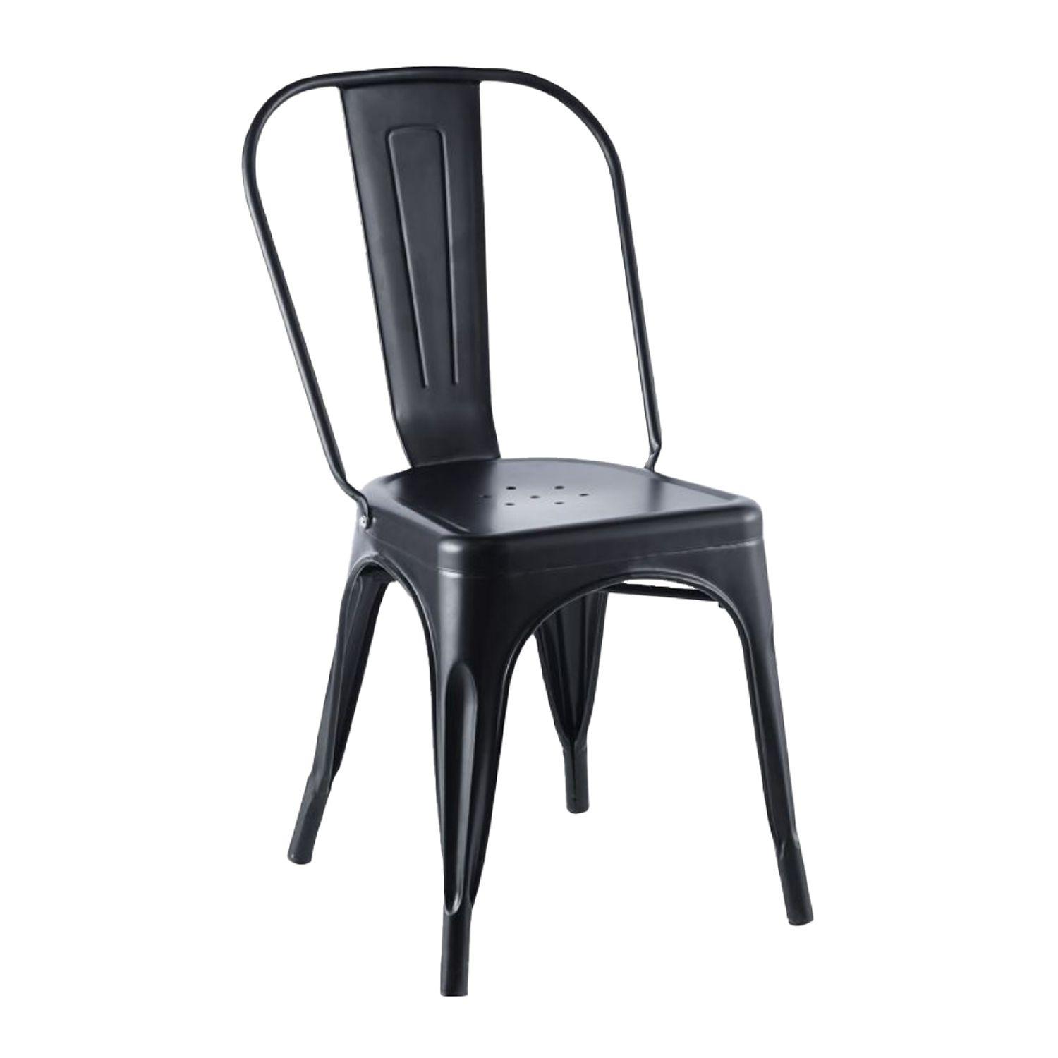 Set de 4 Sillas Relan Tolix Negras-0