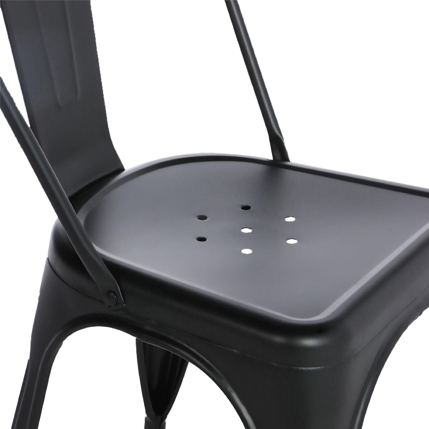 Set de 4 Sillas Relan Tolix Negras-6