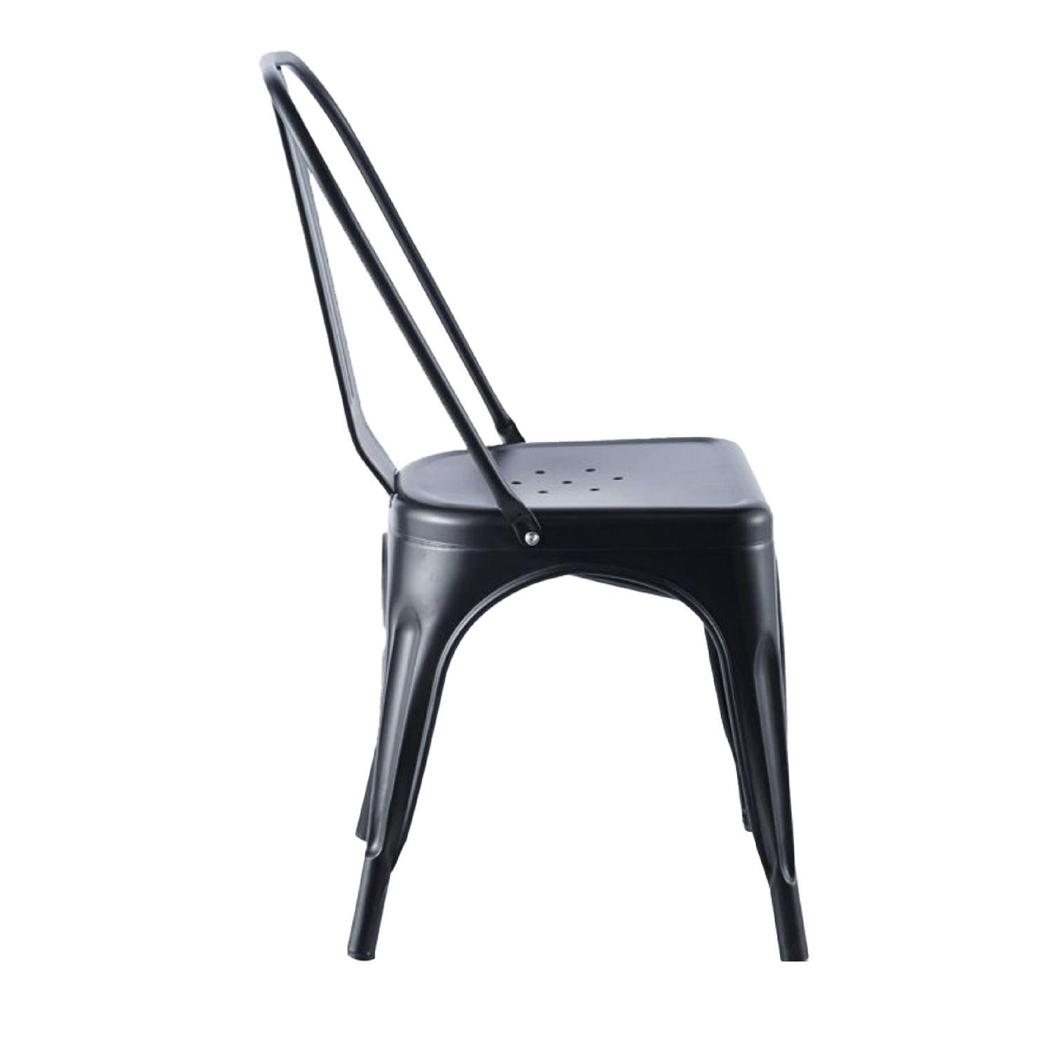 Set de 4 Sillas Relan Tolix Negras-9