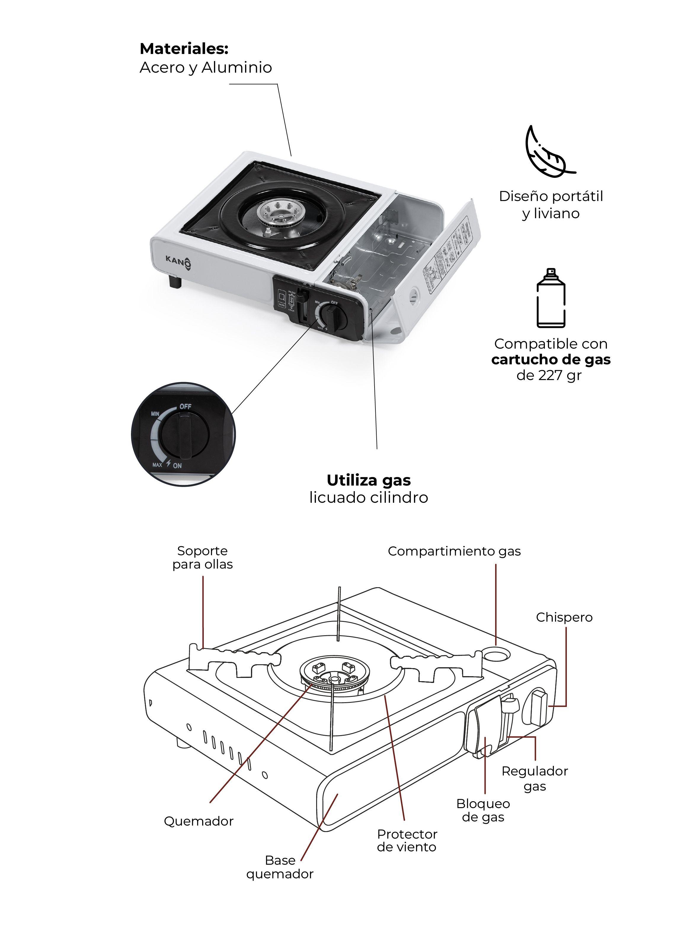 Cocinilla de Camping Kano Portátil a Gas-3