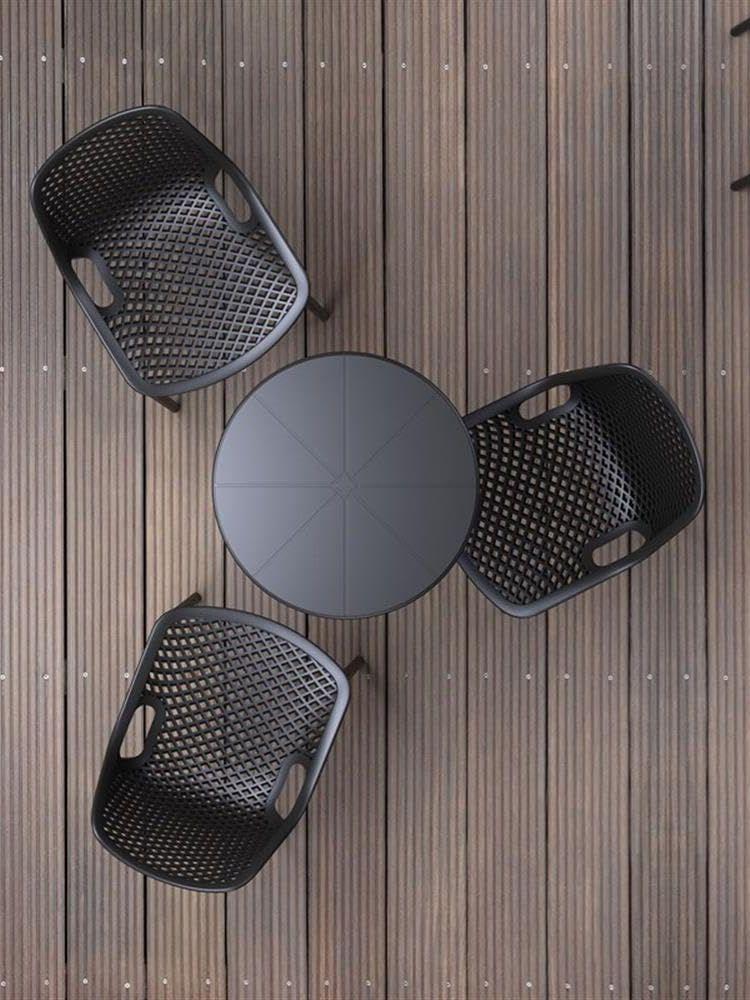 Set de 4 Sillas de Comedor y Terraza Relan Aira Apilables-5