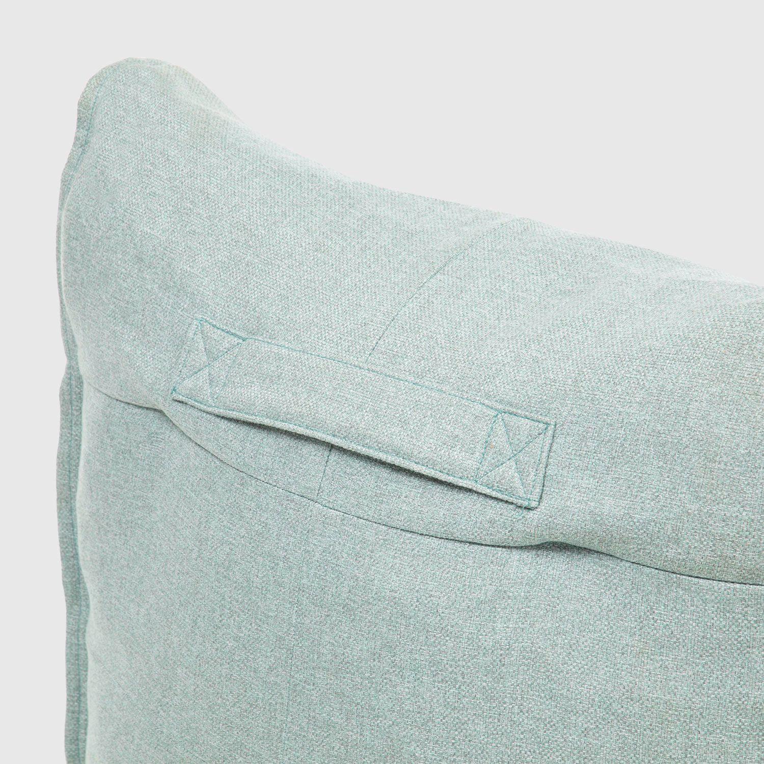 Sillón Pouf / Puff Verde Claro Con Respaldo Relan-4