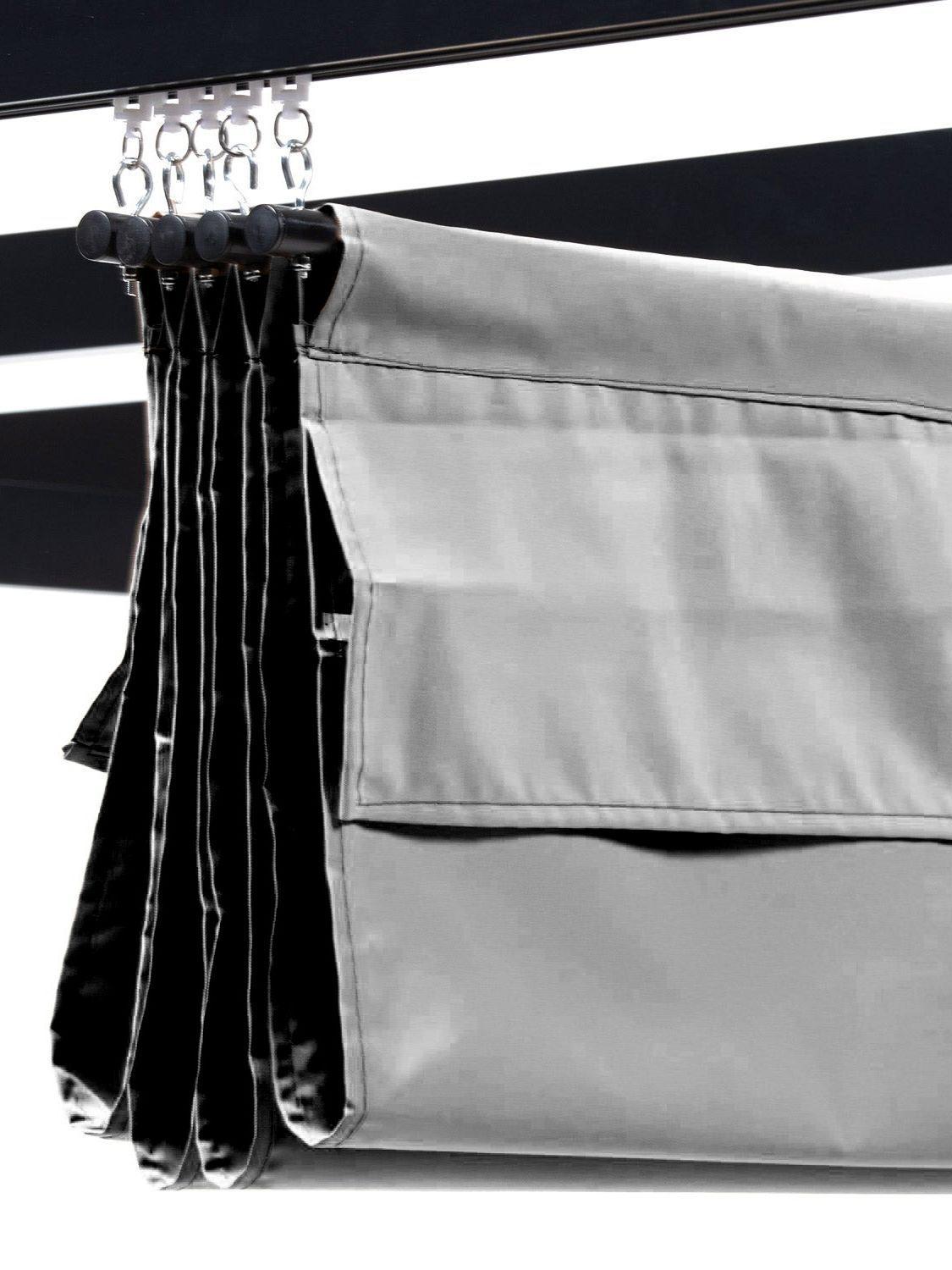 Pérgola Retráctil Gris Relan Tipo Romana Gazebo Toldo 3x3-7