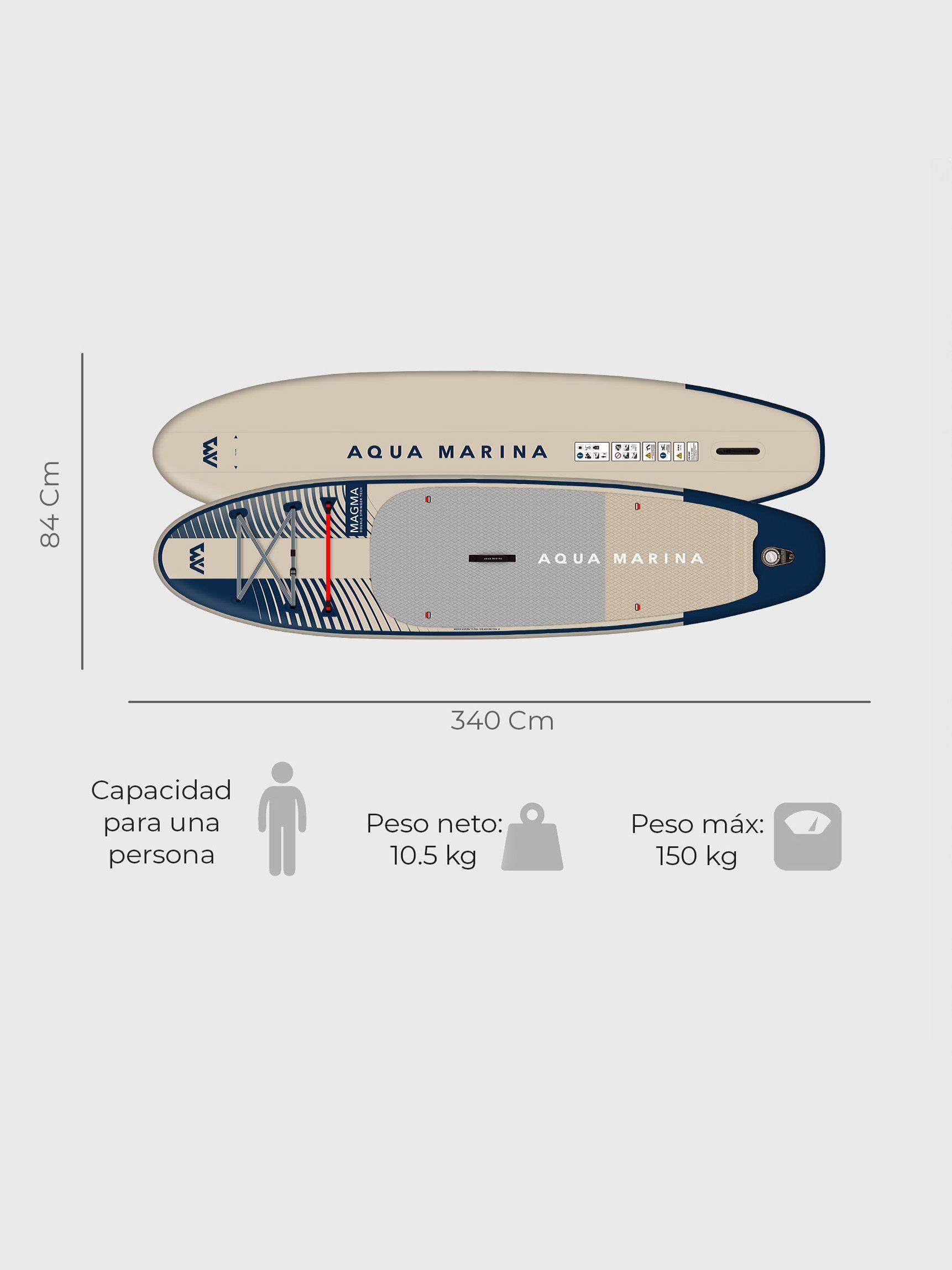 Stand Up Paddle Inflable Aqua Marina Magma Sup 11’2”-2
