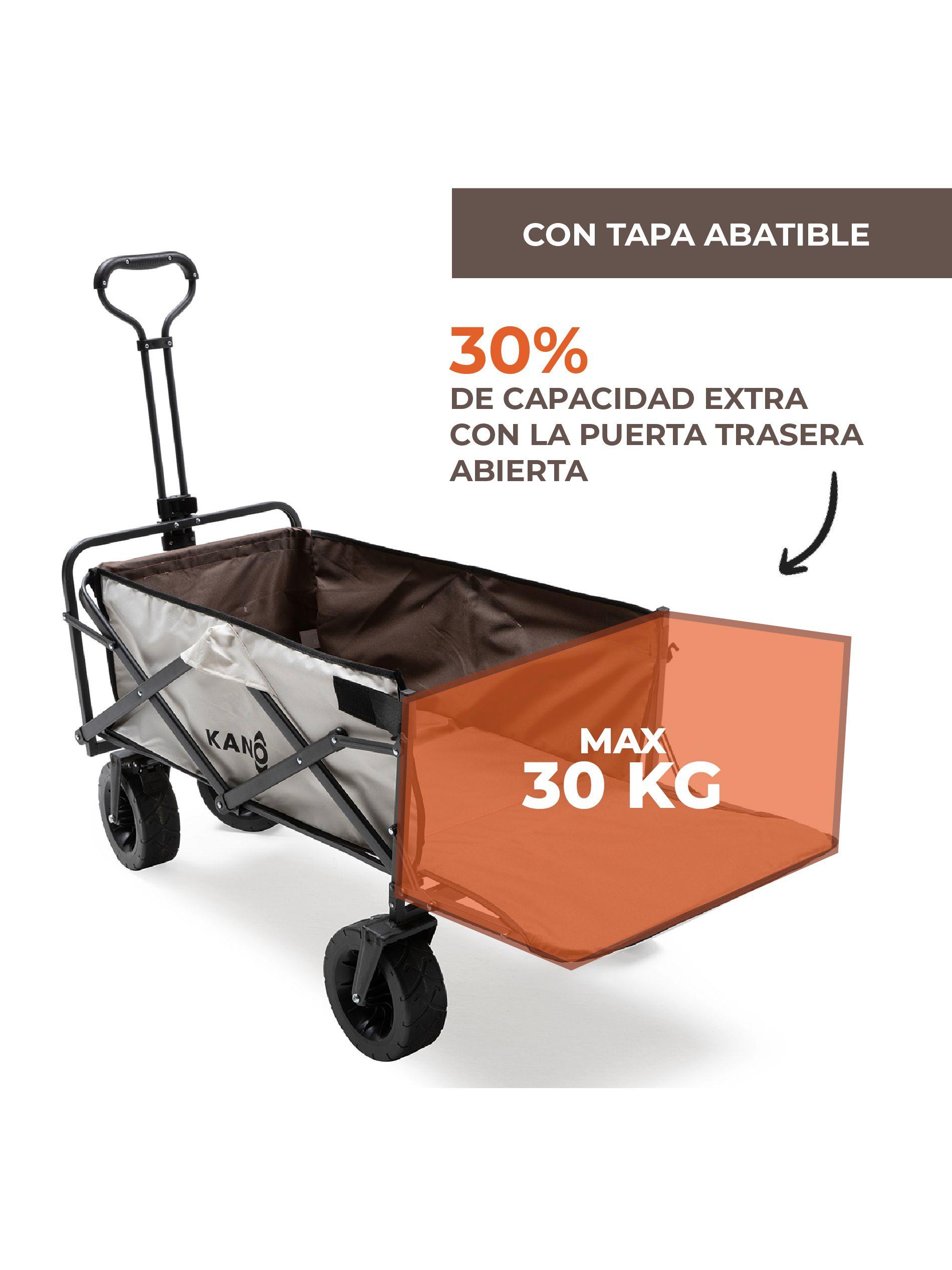 Carro de Transporte Plegable Kano Sherpa 2.0 Tapa Abatible-1