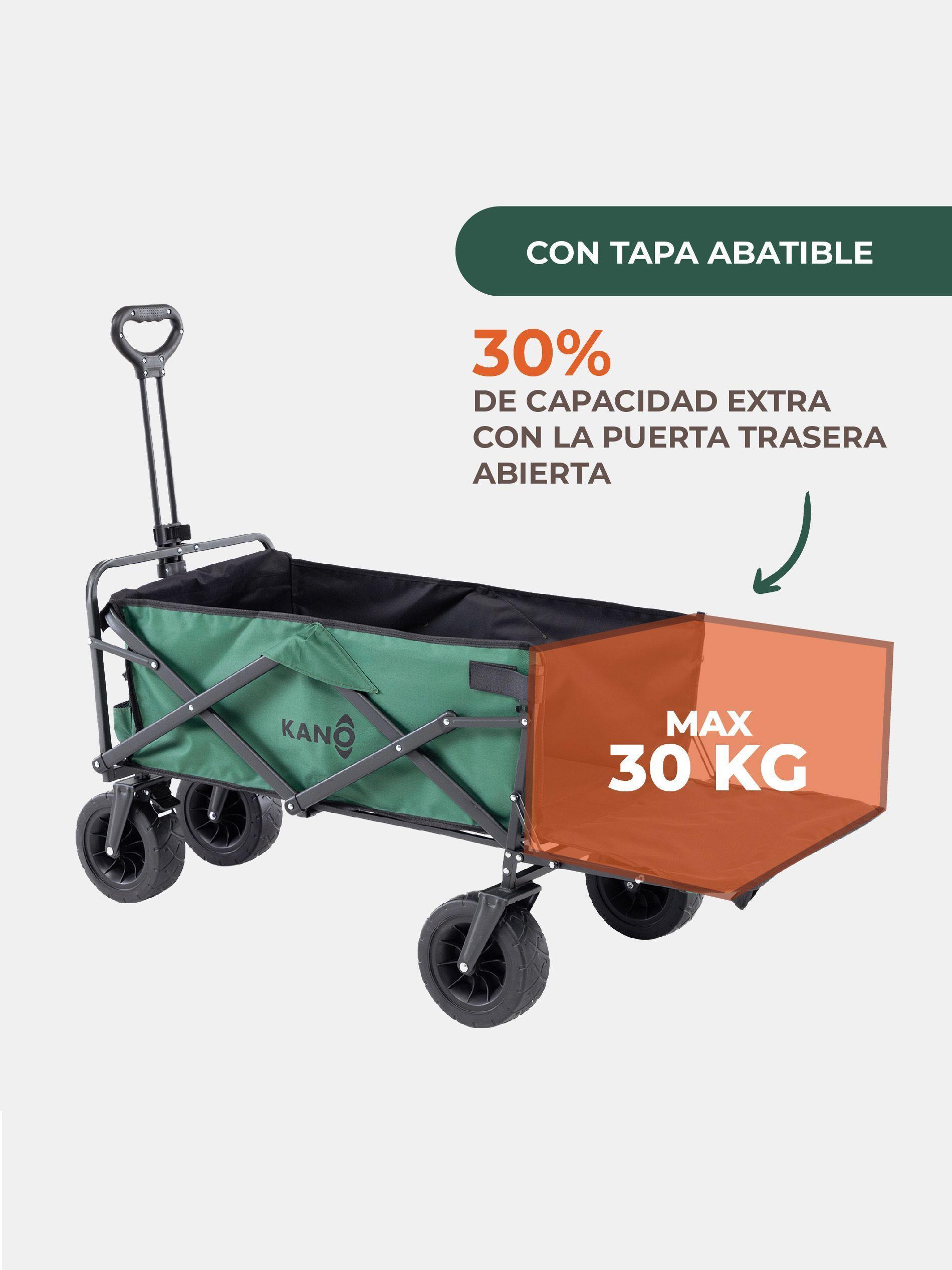 Carro de Transporte Plegable Kano Sherpa 2.0 Tapa Abatible-3
