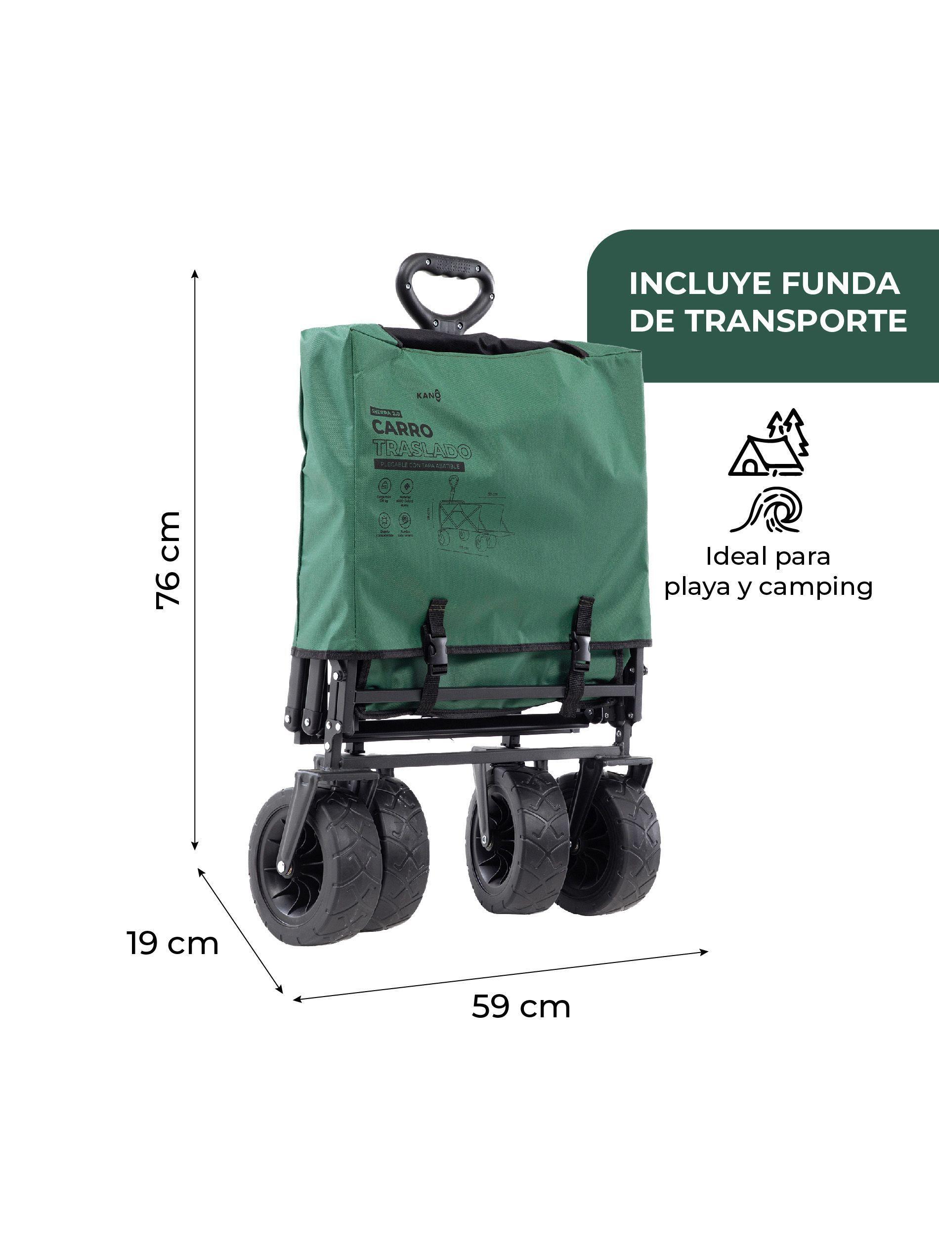 Carro de Transporte Plegable Kano Sherpa 2.0 Tapa Abatible-5