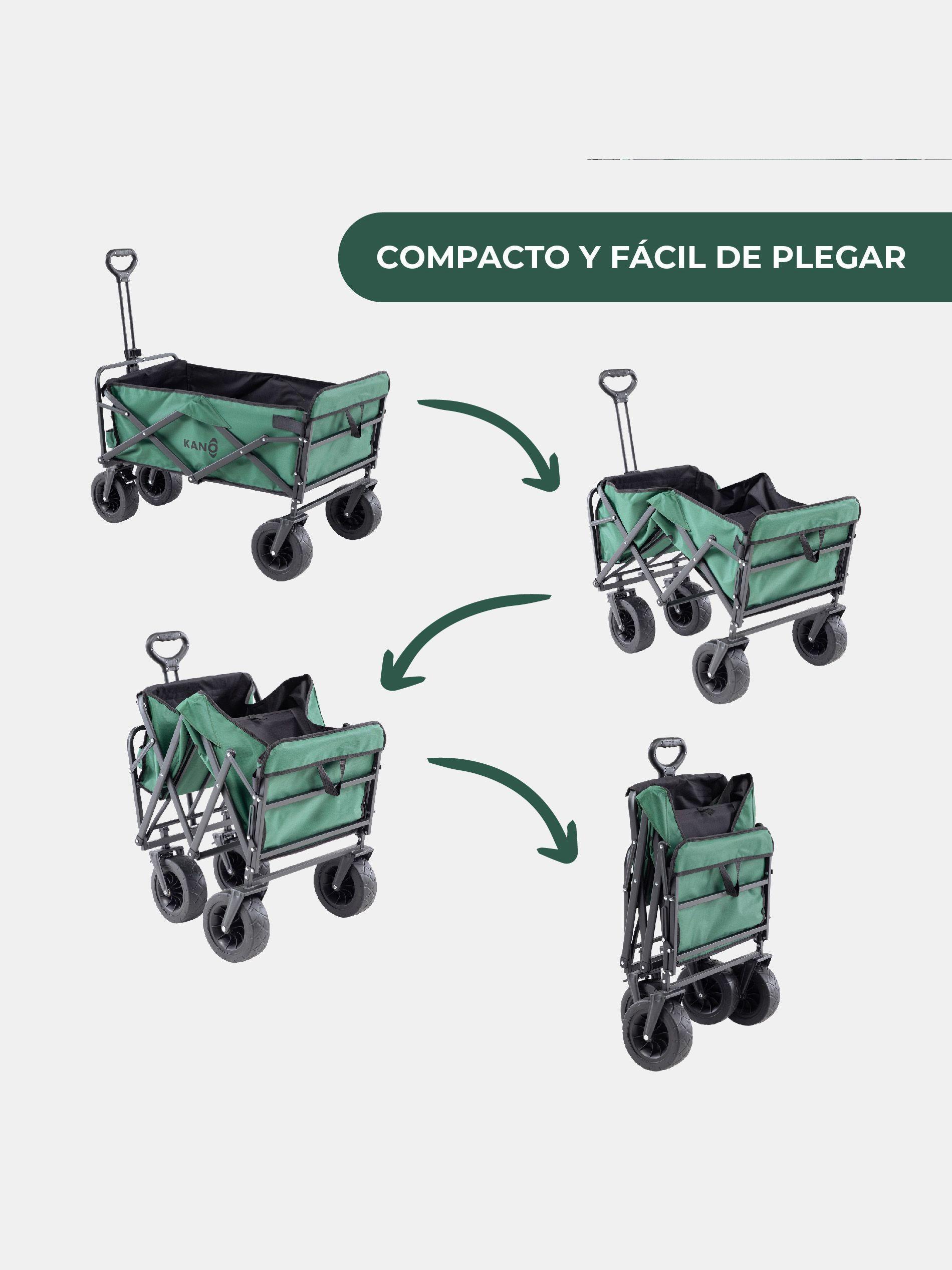 Carro de Transporte Plegable Kano Sherpa 2.0 Tapa Abatible-6