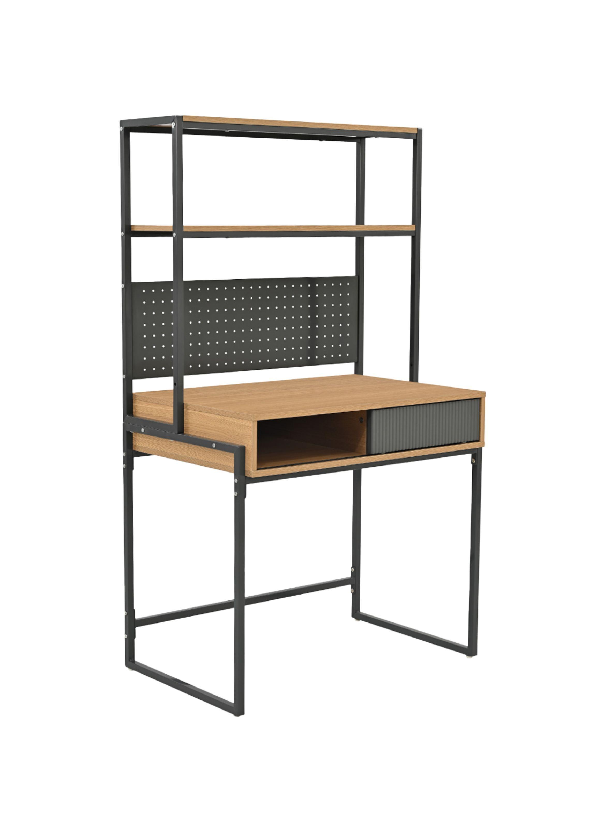 Escritorio Desk 26 Relan con Estanteria Estilo Industrial-0