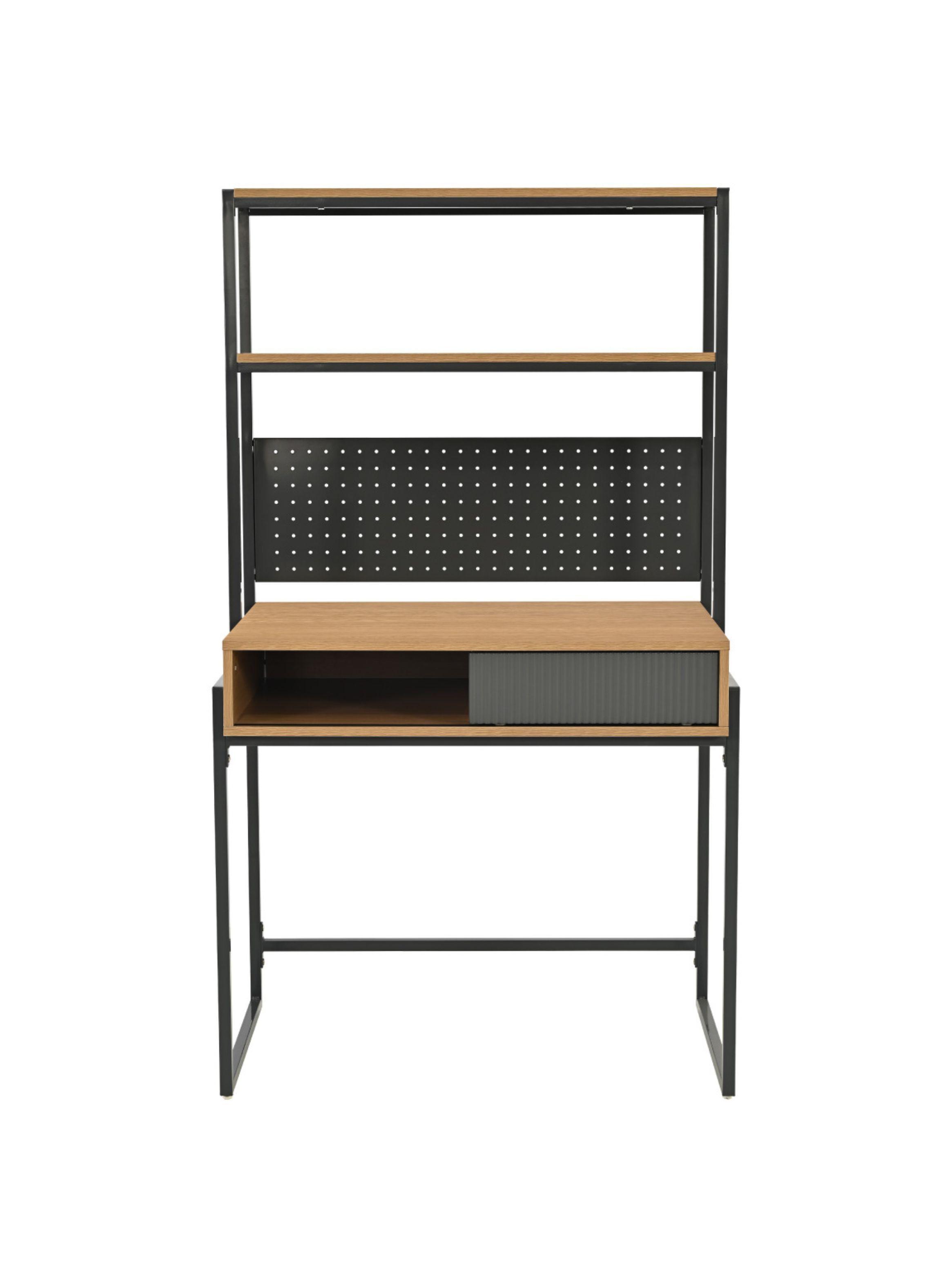 Escritorio Desk 26 Relan con Estanteria Estilo Industrial-1