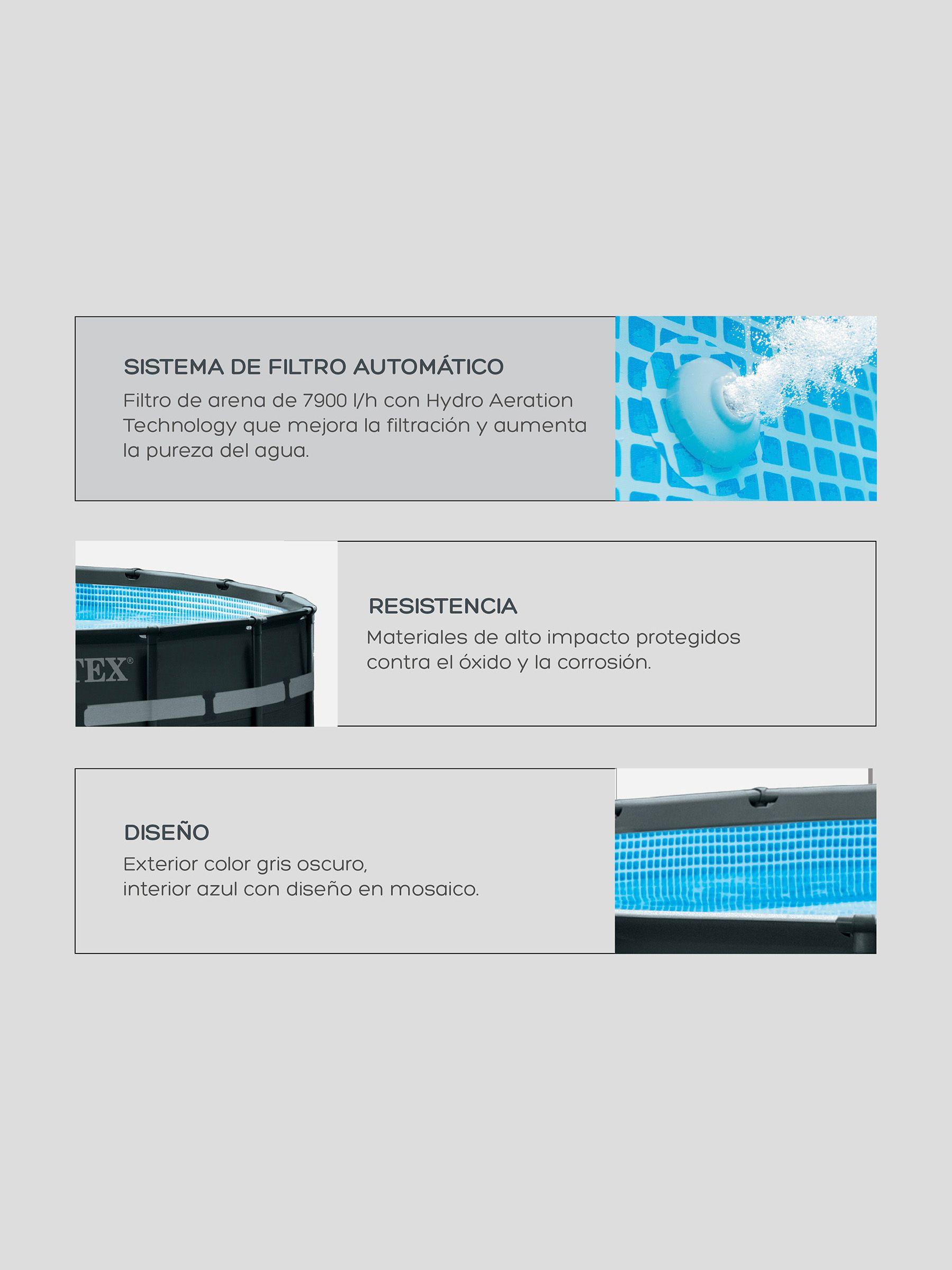 Piscina Estructural Intex Ultra XTR Circular 5.5Mts-4