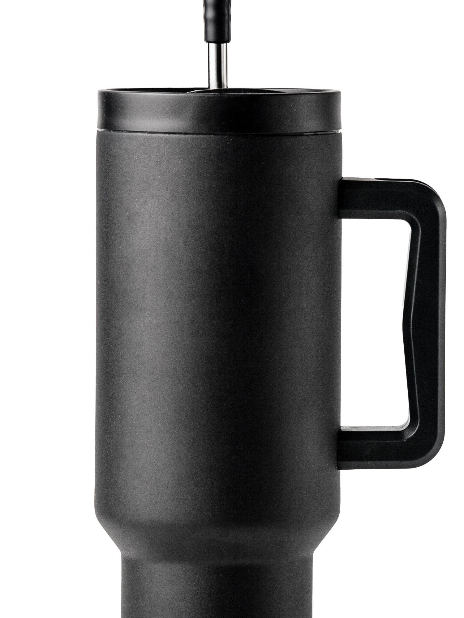 Mug Vaso Térmico Quencher 1,2lts con Bombilla Negro-8